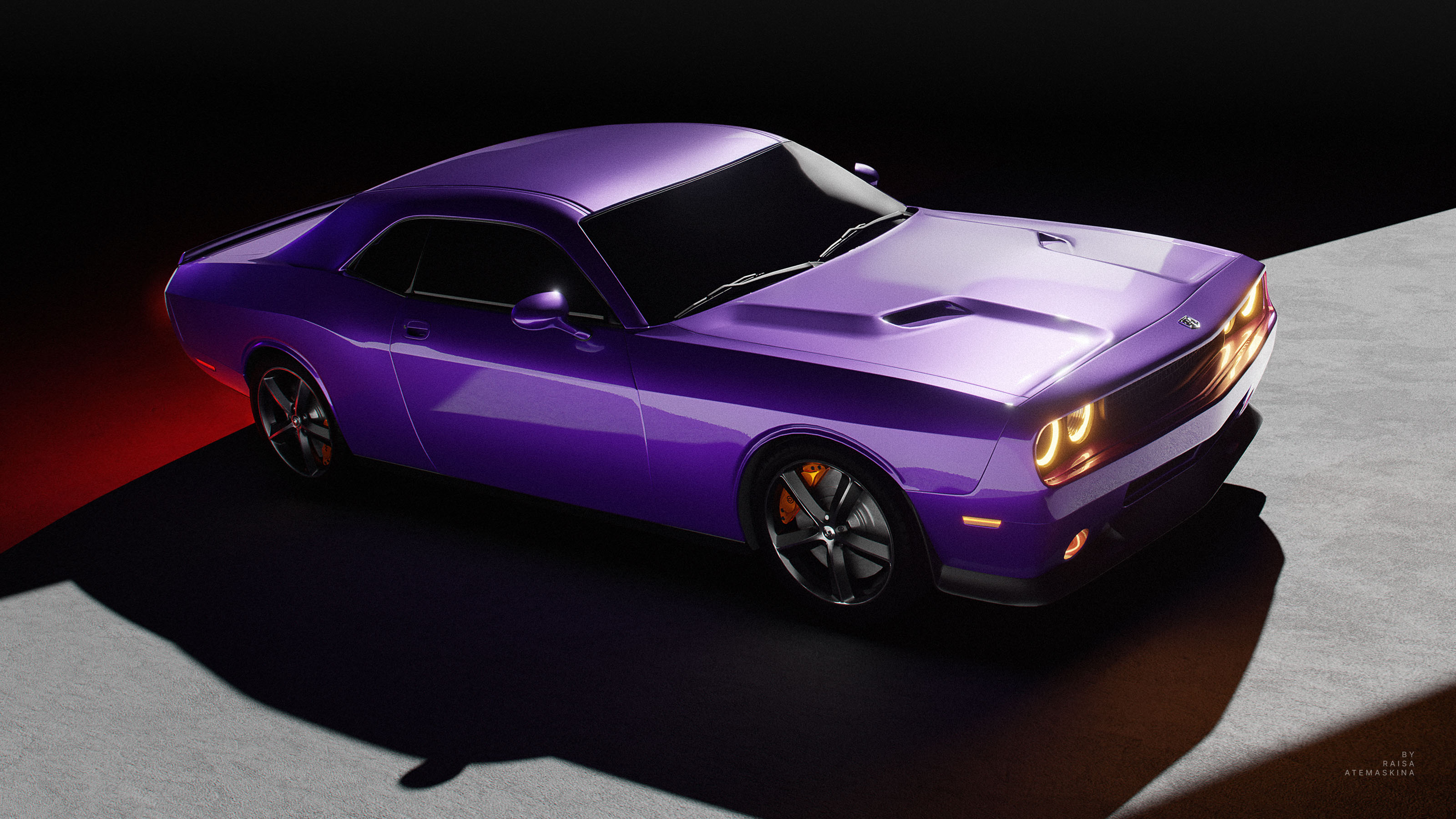 Dodge (3д модель) — Изображение №4 — Иллюстрация, 3D на Dprofile