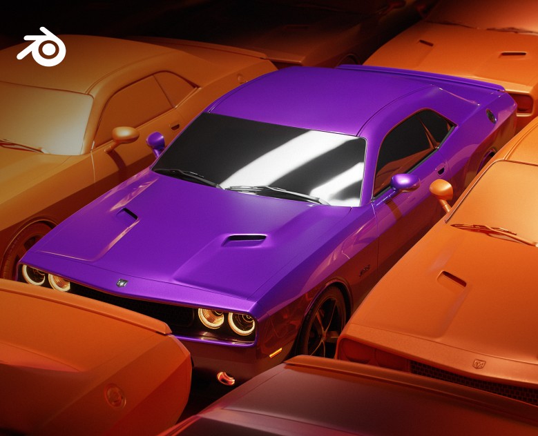 Dodge (3д модель) — Иллюстрация, 3D на Dprofile