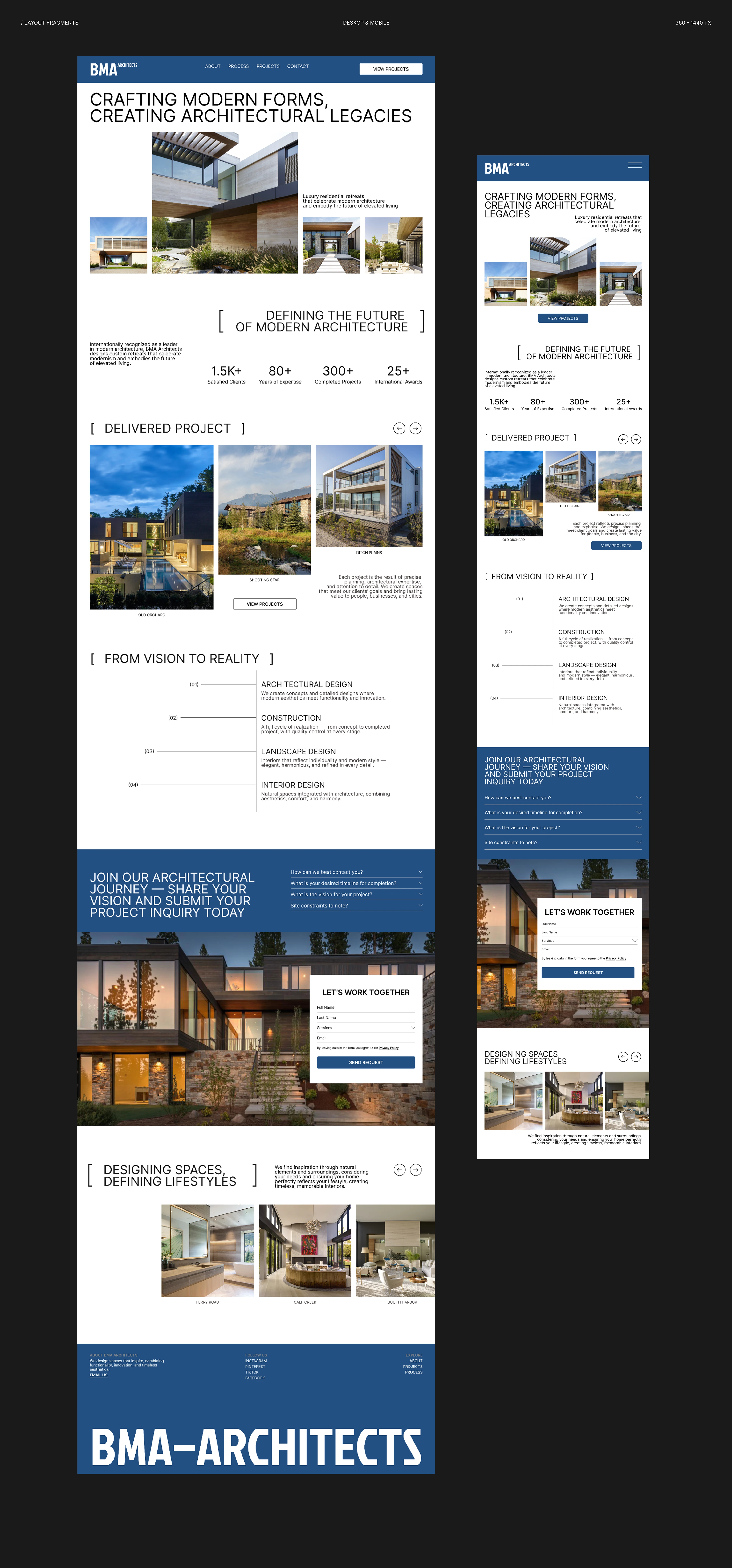 BMA Architects // Modern Architecture // E-commerce — Изображение №5 — Интерфейсы, Анимация на Dprofile