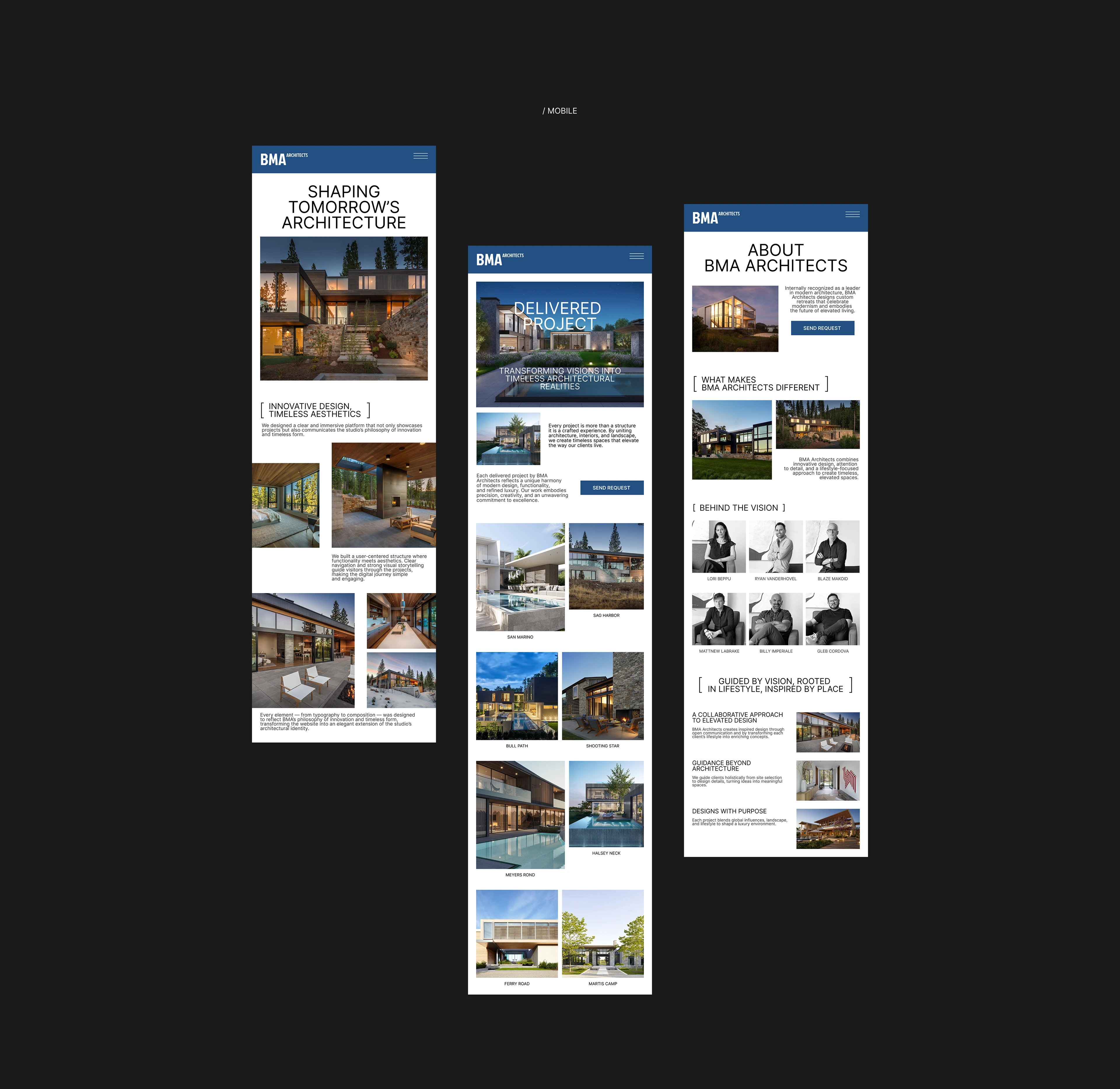 BMA Architects // Modern Architecture // E-commerce — Изображение №8 — Интерфейсы, Анимация на Dprofile