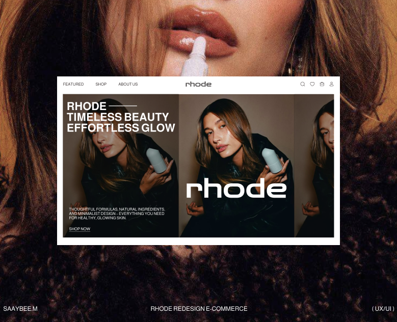 Rhode redesign e-commerce — Интерфейсы, Брендинг на Dprofile