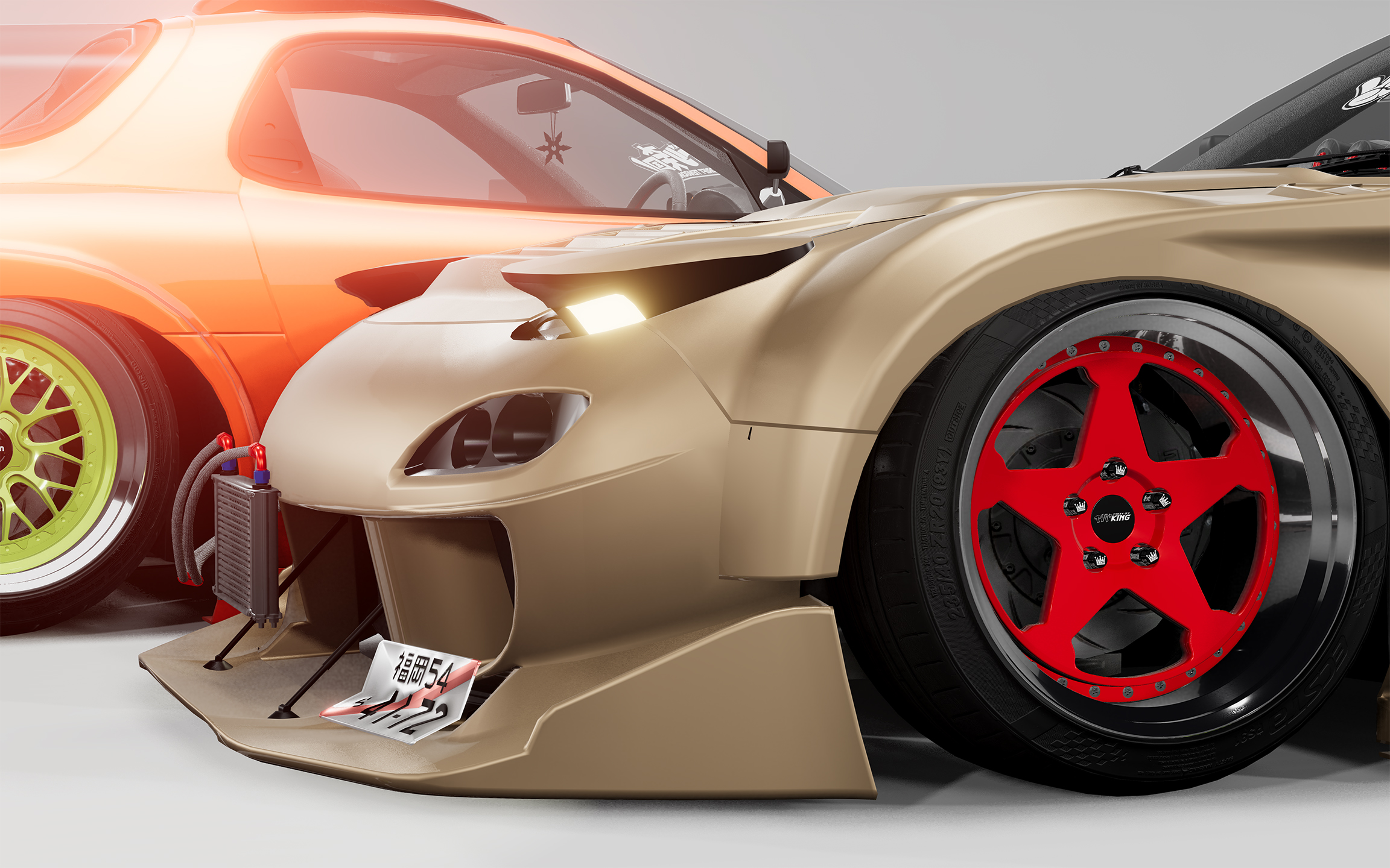 Создание модификации Mazda RX-7 1997-er — Изображение №13 — Графика, 3D на Dprofile