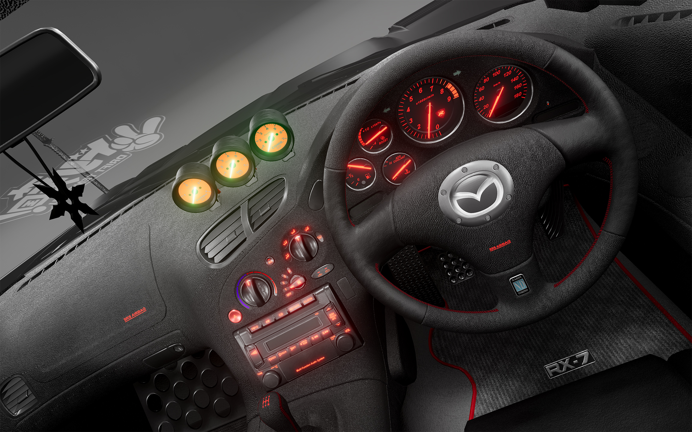 Создание модификации Mazda RX-7 1997-er — Изображение №10 — Графика, 3D на Dprofile