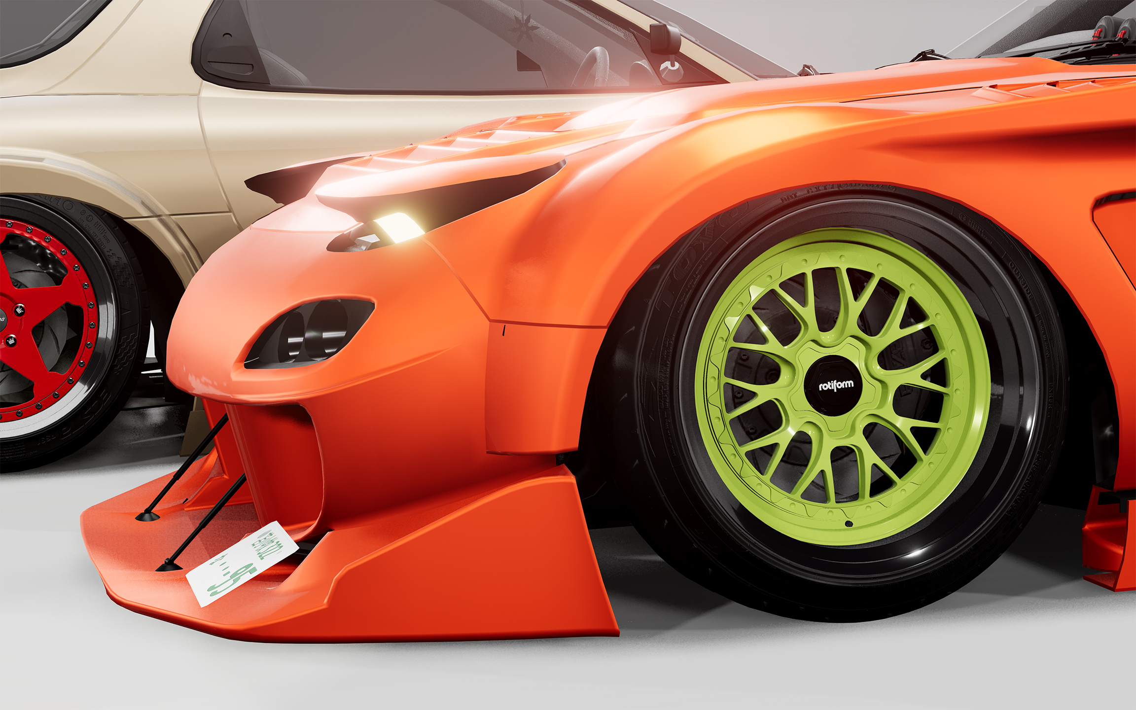 Создание модификации Mazda RX-7 1997-er — Изображение №11 — Графика, 3D на Dprofile