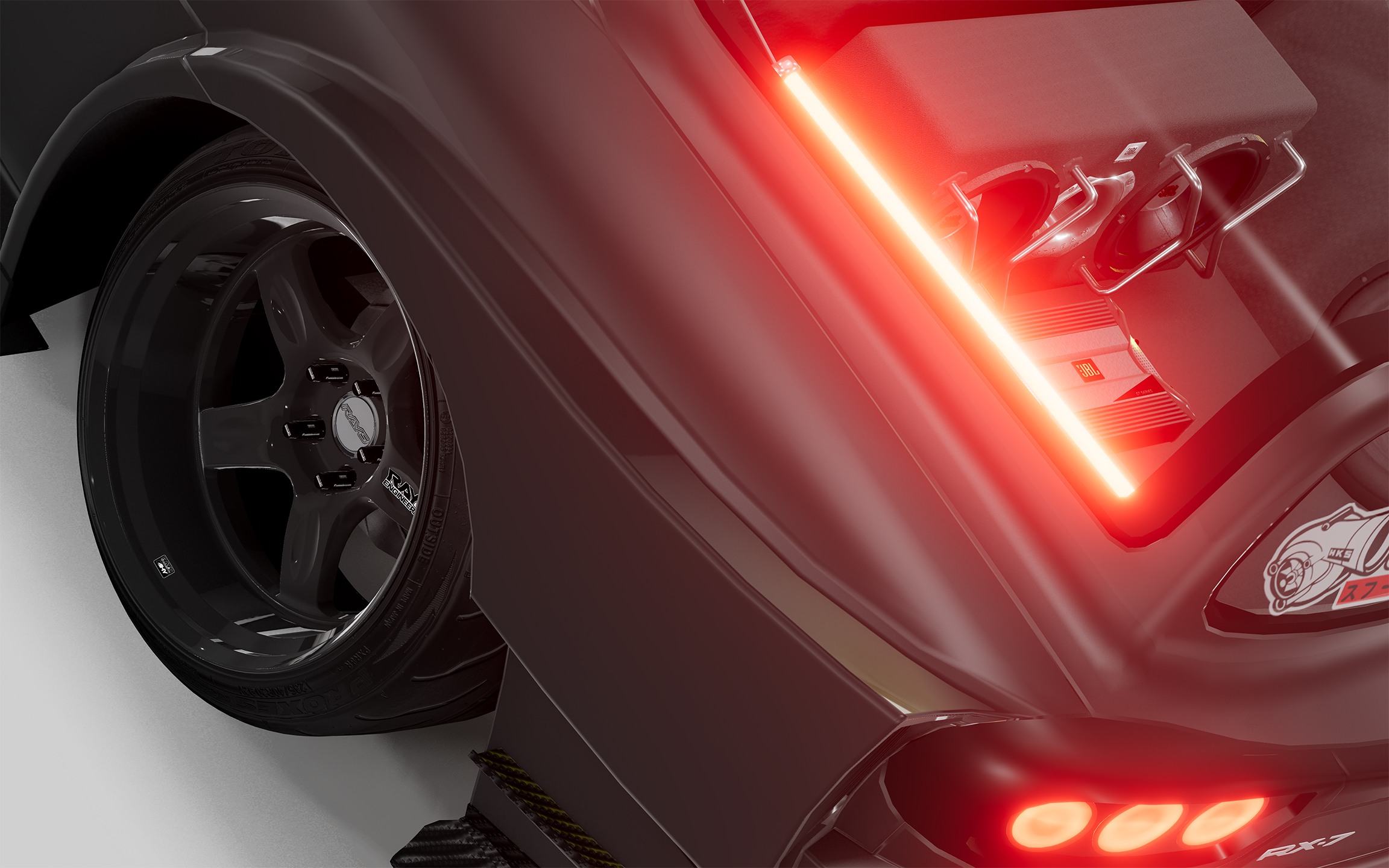 Создание модификации Mazda RX-7 1997-er — Изображение №12 — Графика, 3D на Dprofile