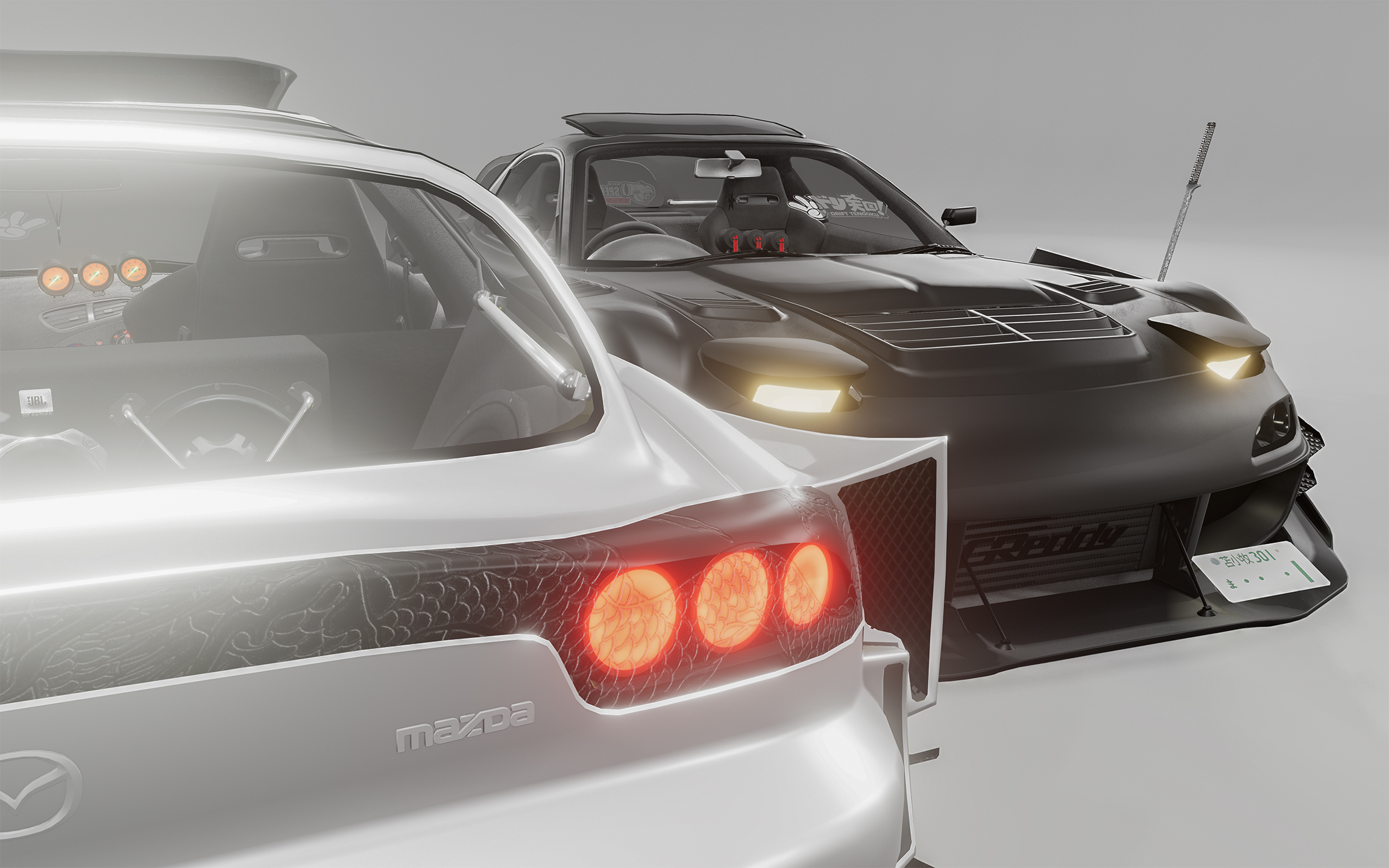 Создание модификации Mazda RX-7 1997-er — Изображение №1 — Графика, 3D на Dprofile