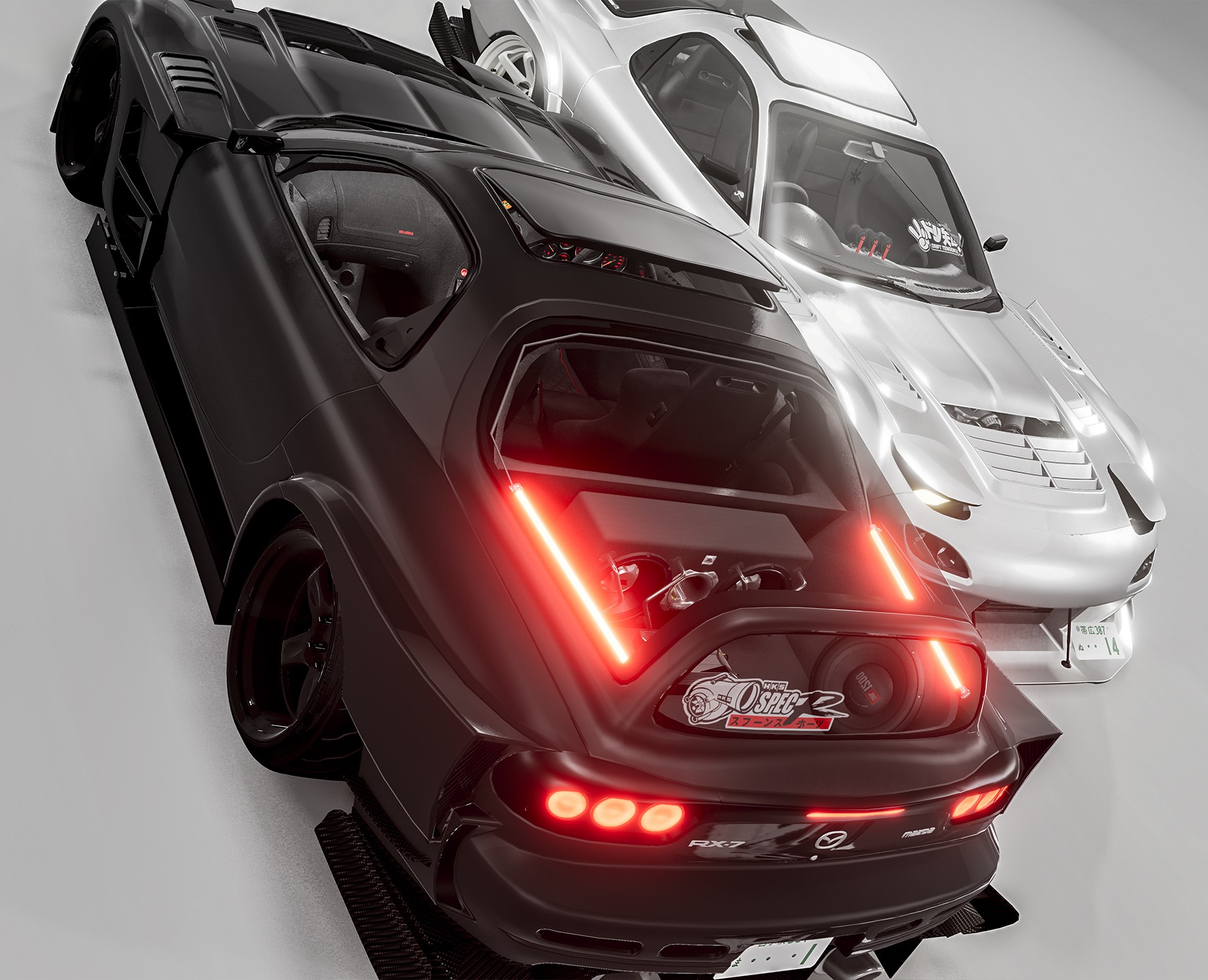 Создание модификации Mazda RX-7 1997-er — Графика, 3D на Dprofile