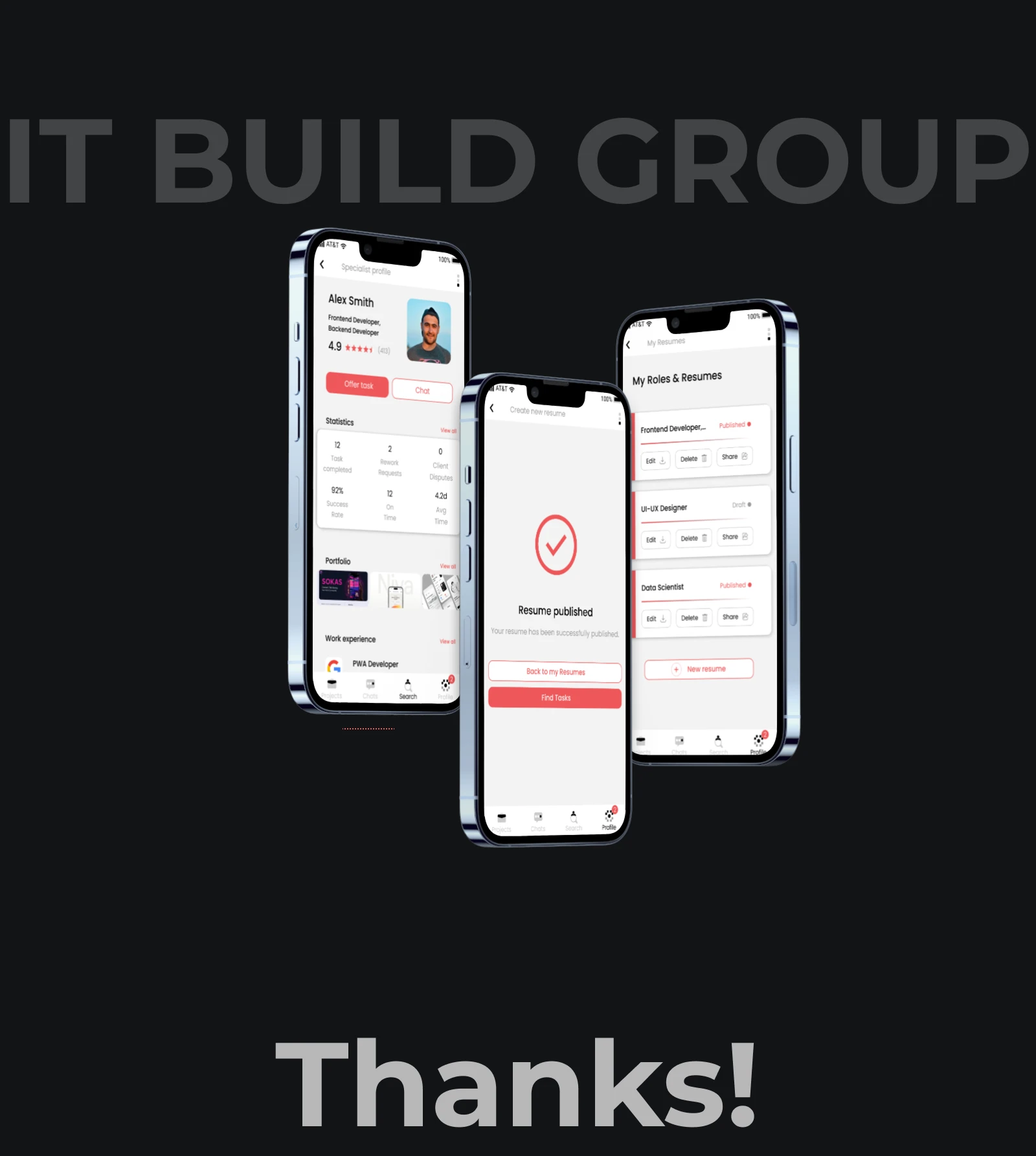 ITBuild.app — Mobile Project Management Platform — Изображение №10 — Интерфейсы на Dprofile