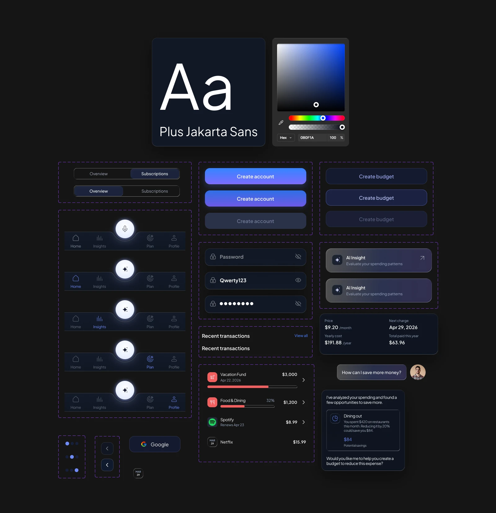AI Finance Assistant — Fintech AI Product Design — Изображение №12 — Интерфейсы на Dprofile
