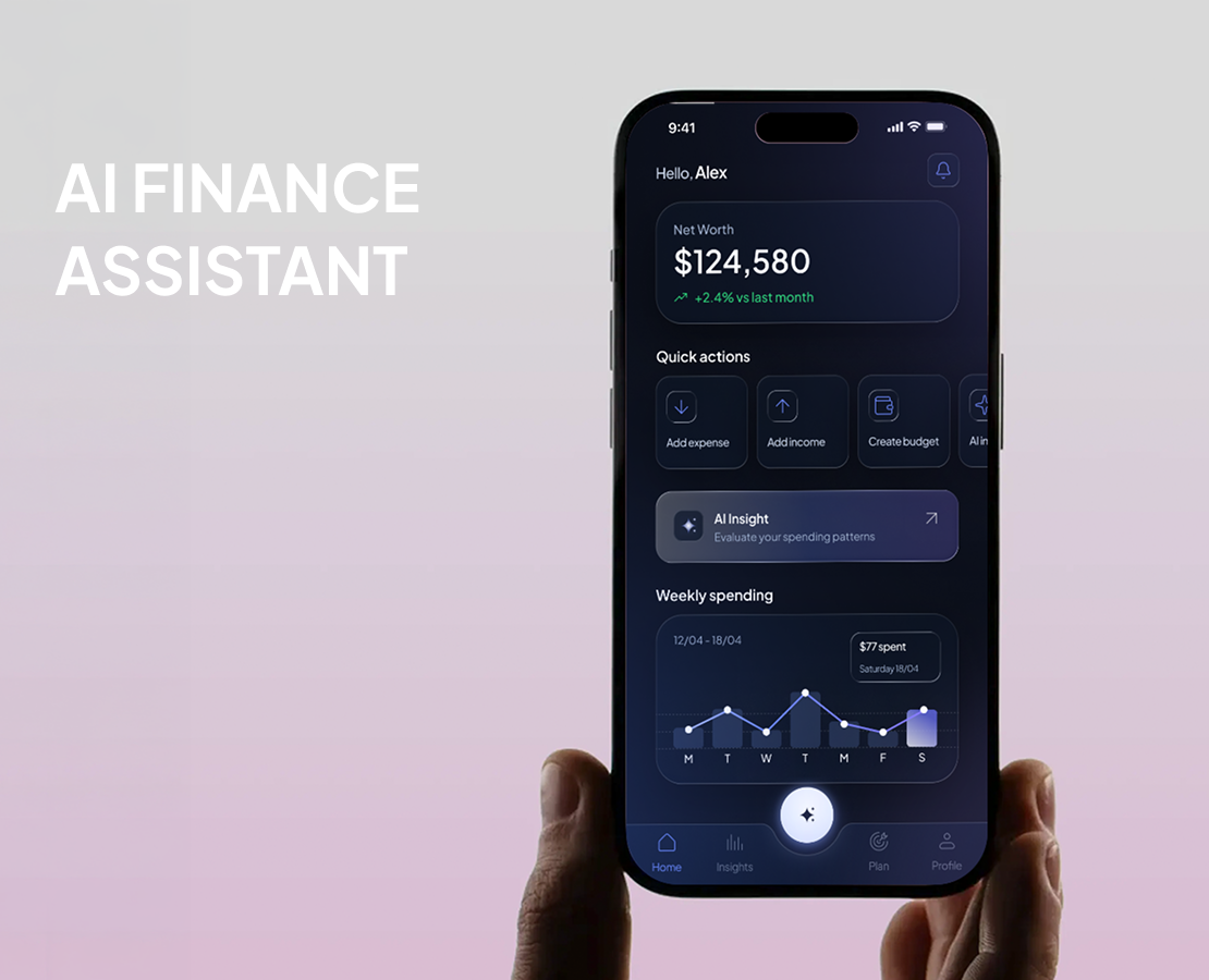 AI Finance Assistant — Fintech AI Product Design — Интерфейсы на Dprofile
