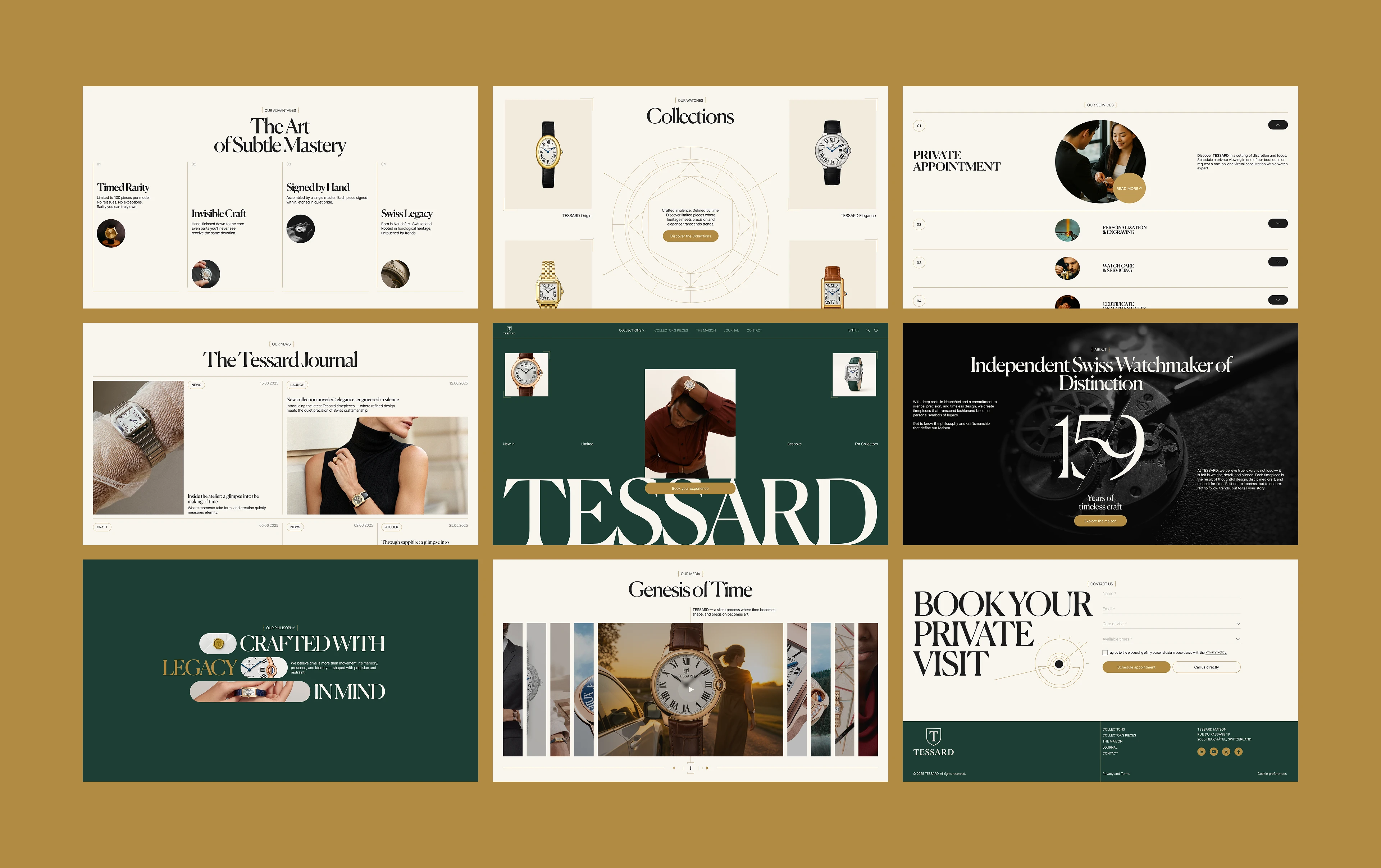 Tessard Watch Maison | Corporate Website — Изображение №3 — Интерфейсы, Анимация на Dprofile