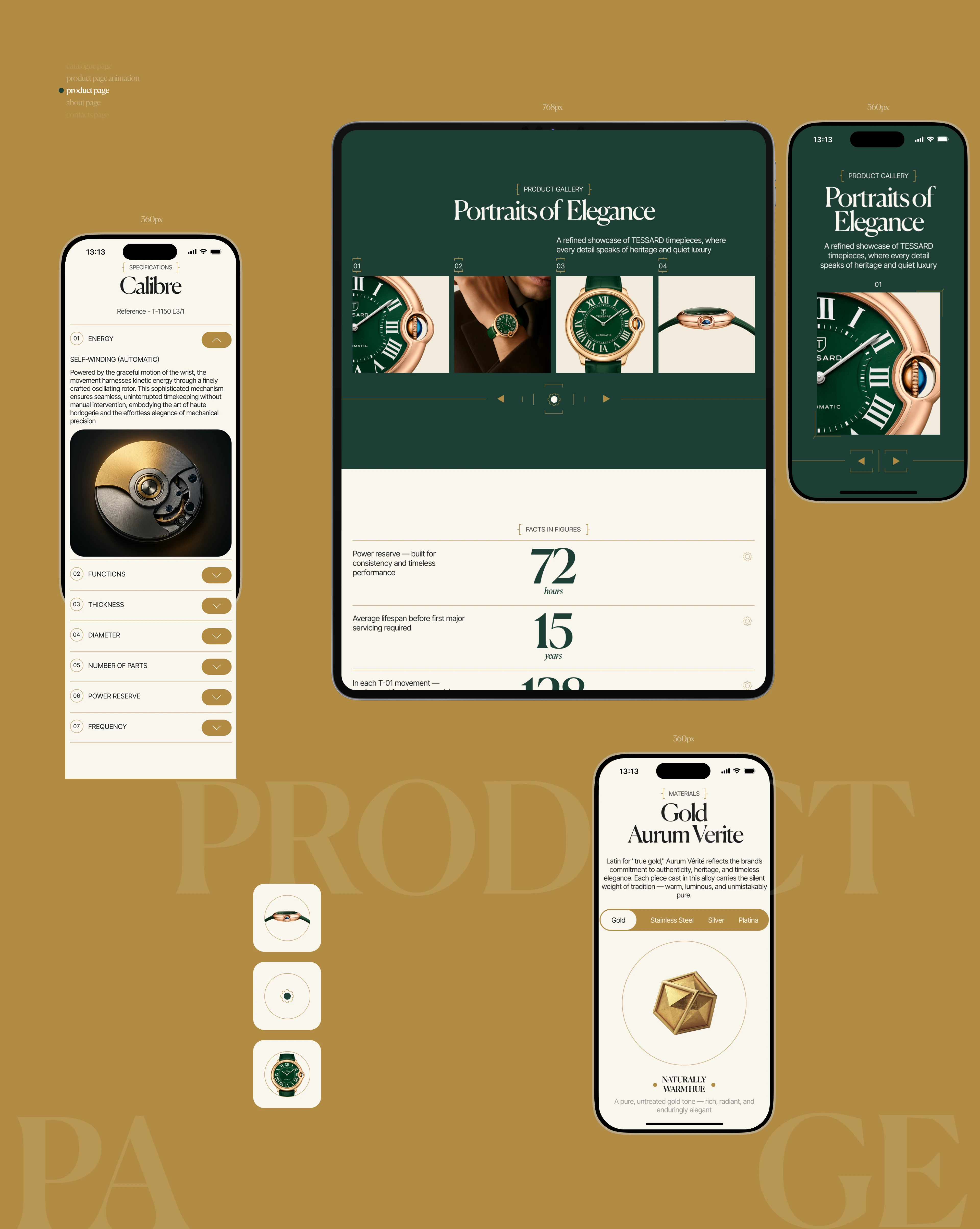 Tessard Watch Maison | Corporate Website — Изображение №8 — Интерфейсы, Анимация на Dprofile