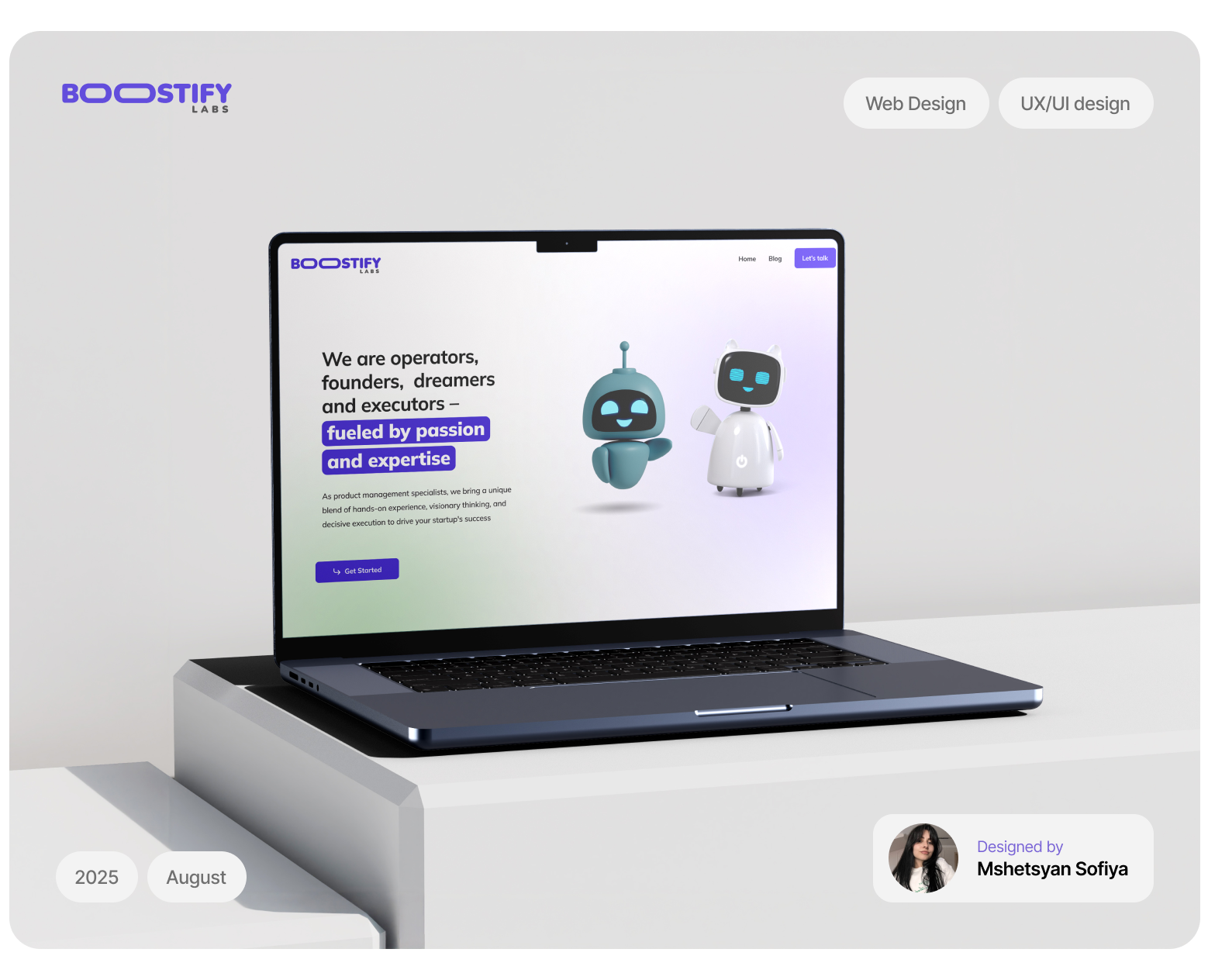 Boostify Labs website — Интерфейсы на Dprofile