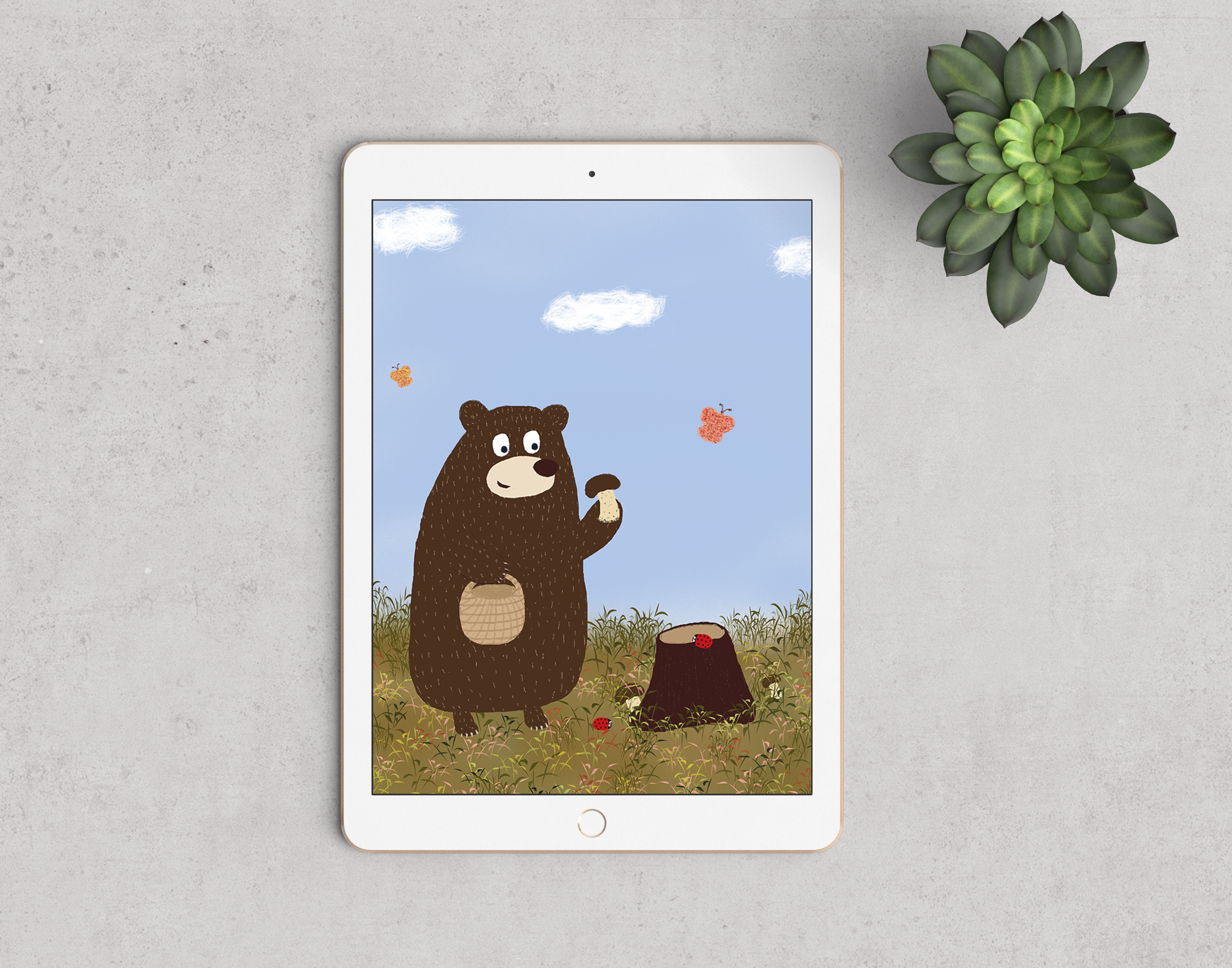Детская иллюстрация - Будни медведя — Изображение №5 — Иллюстрация на Dprofile