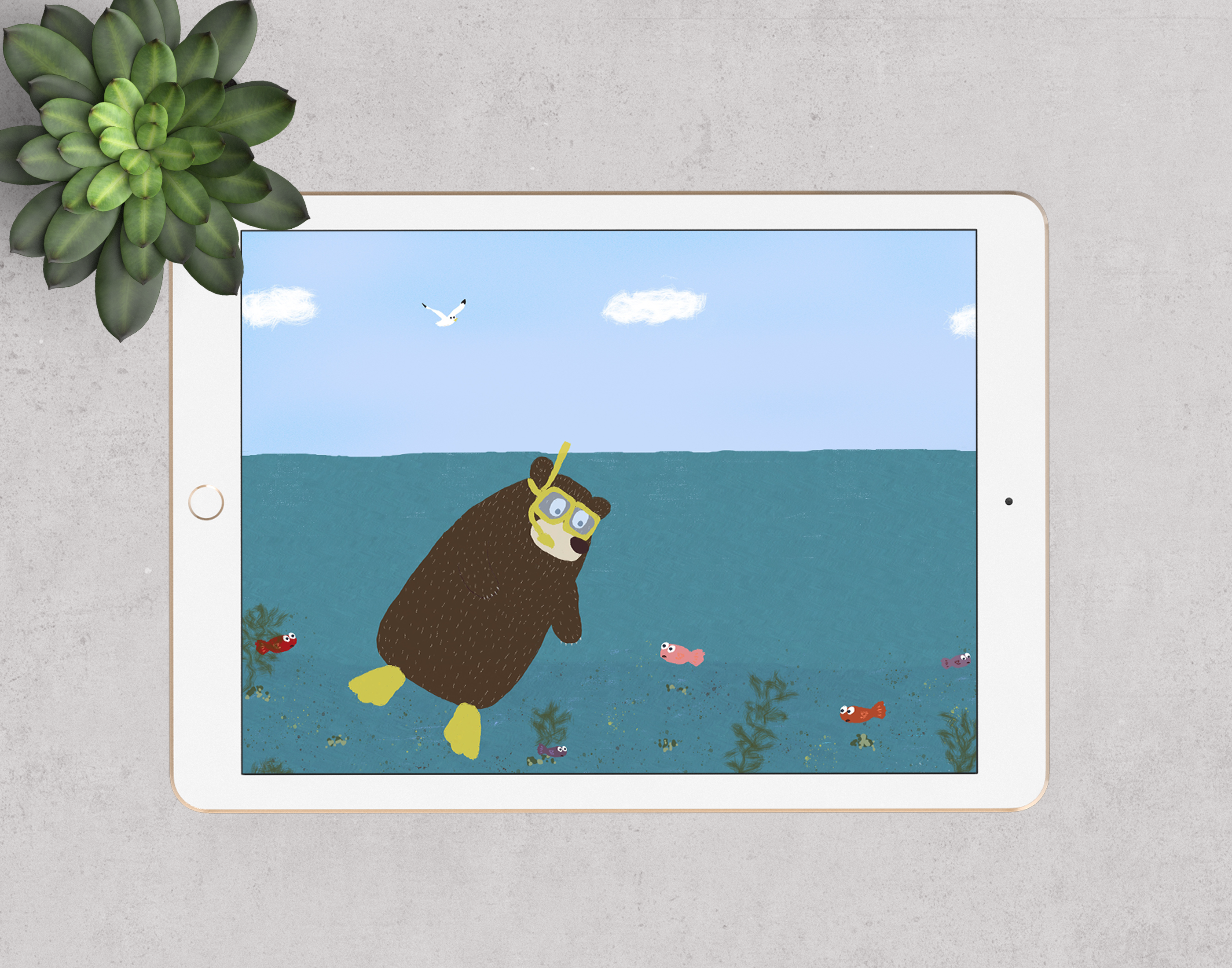 Детская иллюстрация - Будни медведя — Изображение №2 — Иллюстрация на Dprofile