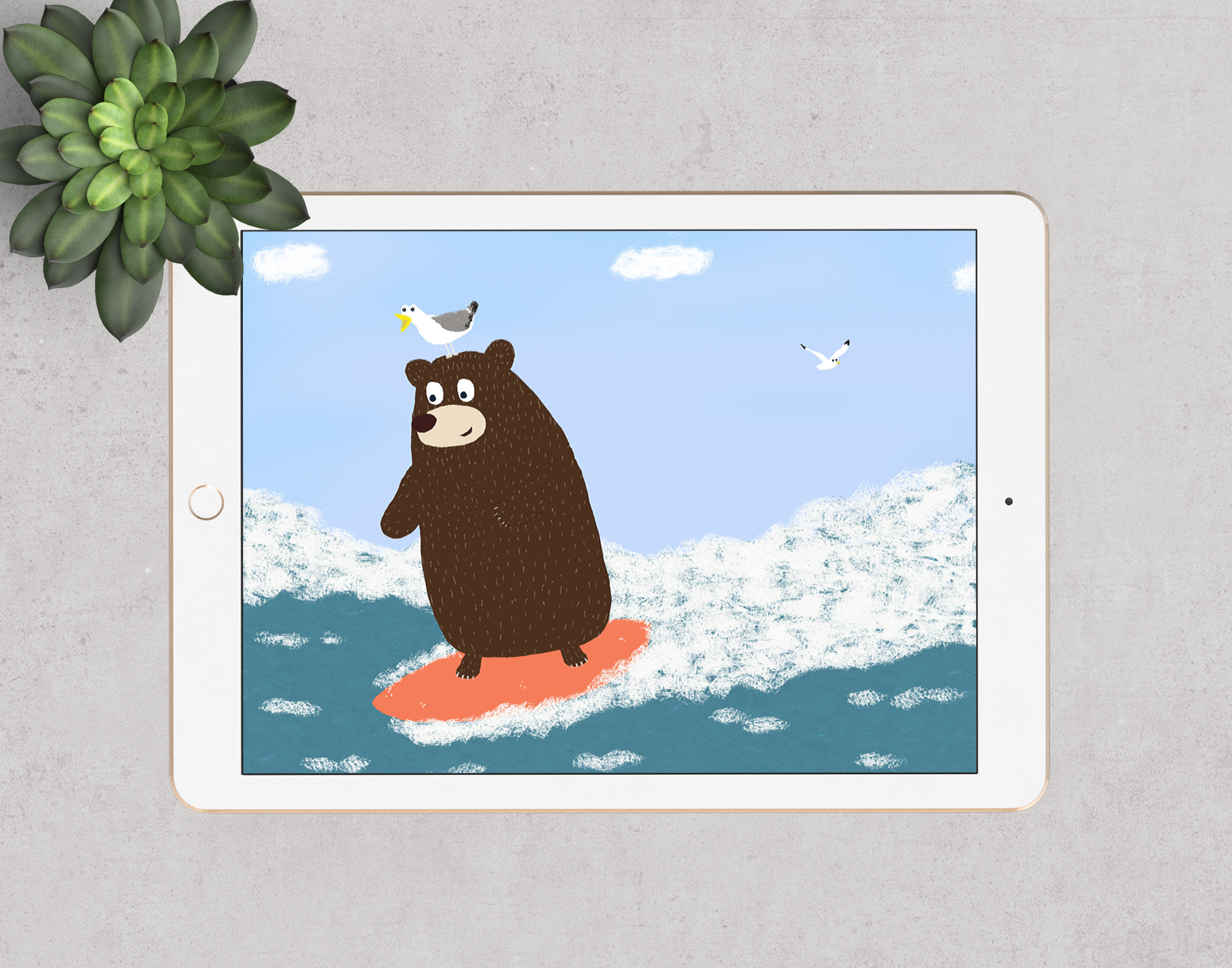 Детская иллюстрация - Будни медведя — Изображение №4 — Иллюстрация на Dprofile