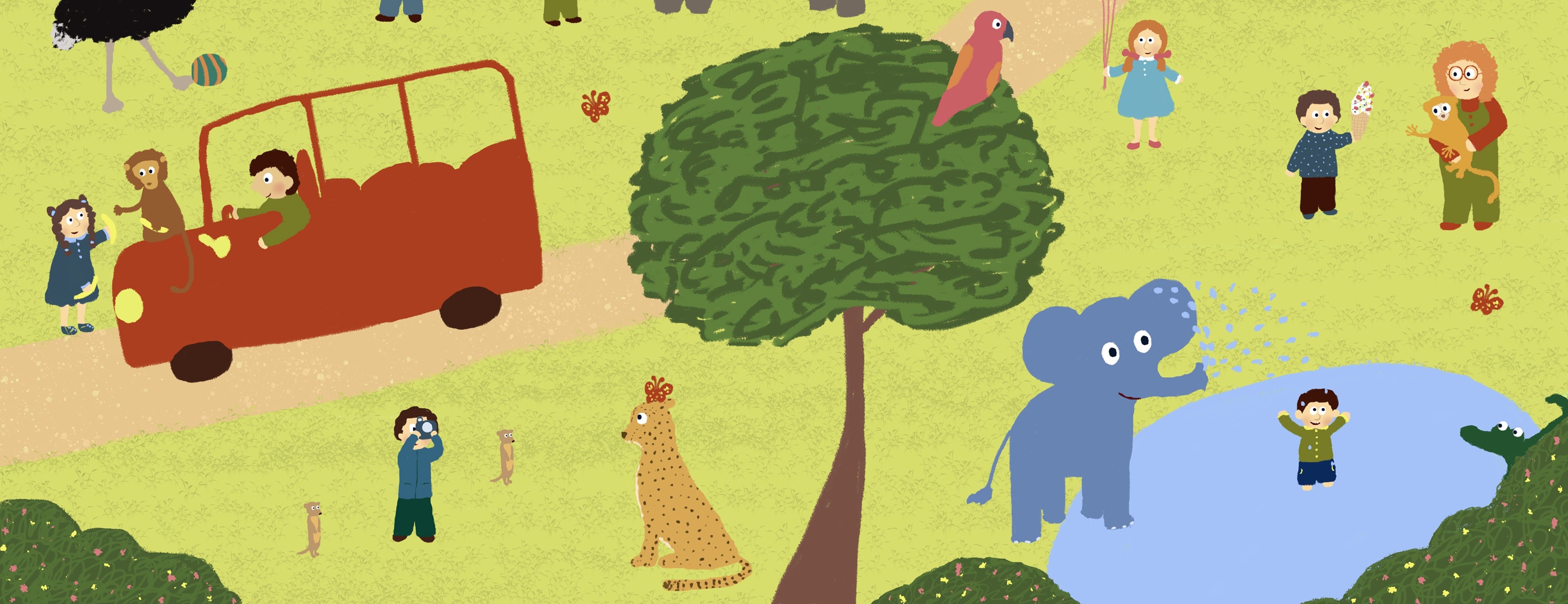 Виммельбух "Сафари" — Изображение №5 — Иллюстрация на Dprofile