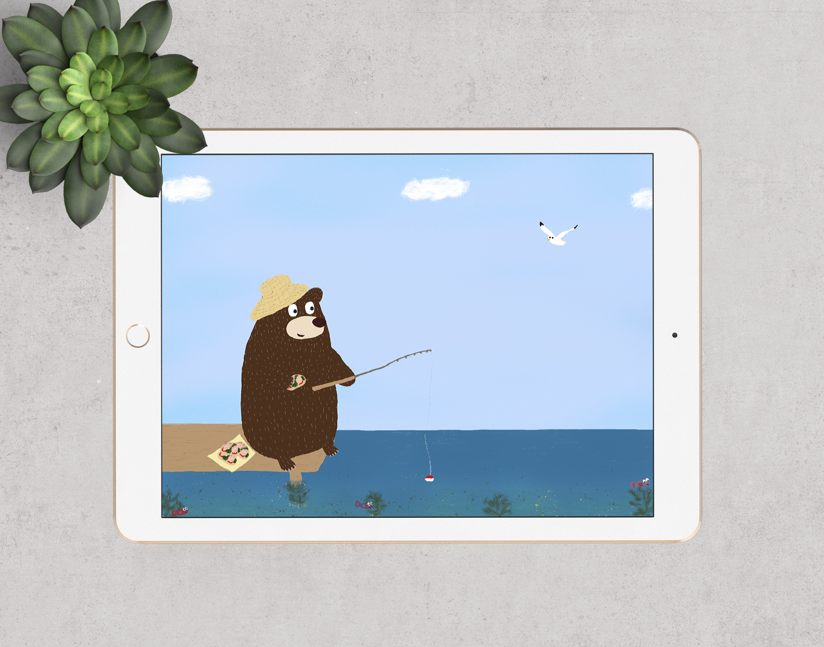 Детская иллюстрация - Будни медведя — Изображение №6 — Иллюстрация на Dprofile