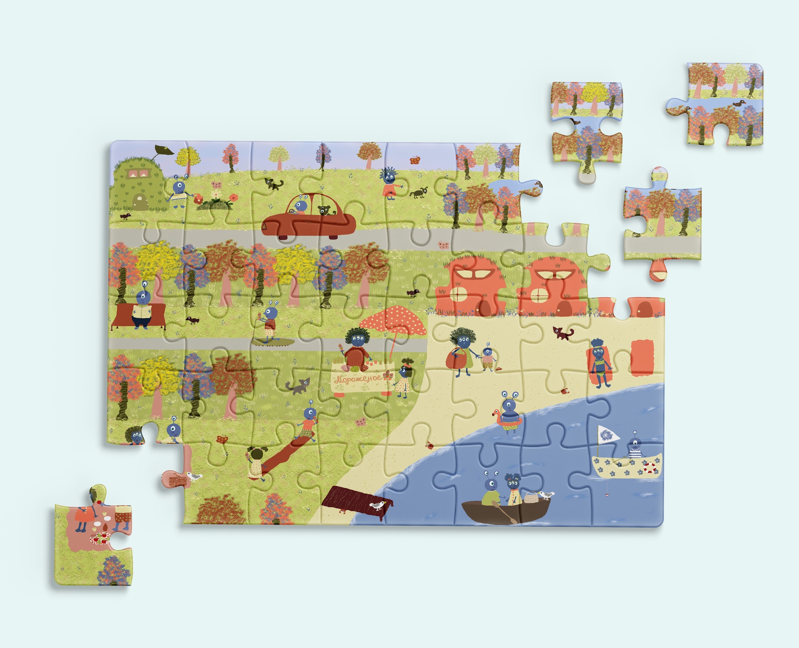 Пазлы — Брендинг, Иллюстрация на Dprofile