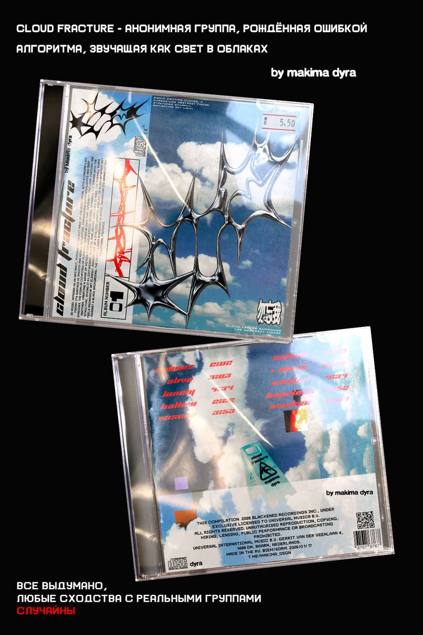 CD/СД Cloud Fracture — Изображение №1 — Брендинг, Графика на Dprofile