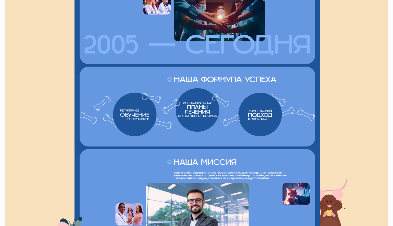 Концепт сайта ветеринарной клиники| Paw Prints — Изображение №22 — Интерфейсы, Брендинг на Dprofile