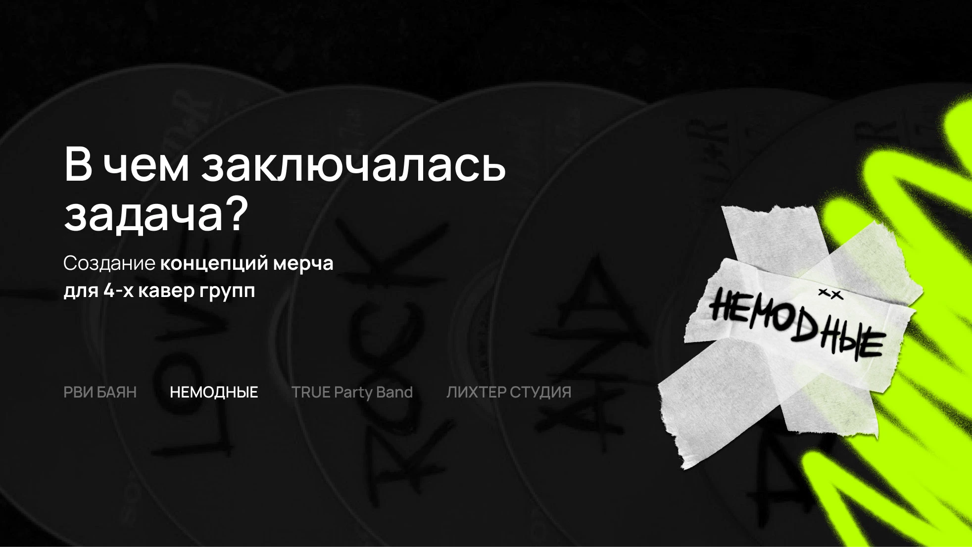 НЕМОДНЫЕ / МЕРЧ / ВНЕ ФОРМАТА — Изображение №2 — Брендинг на Dprofile