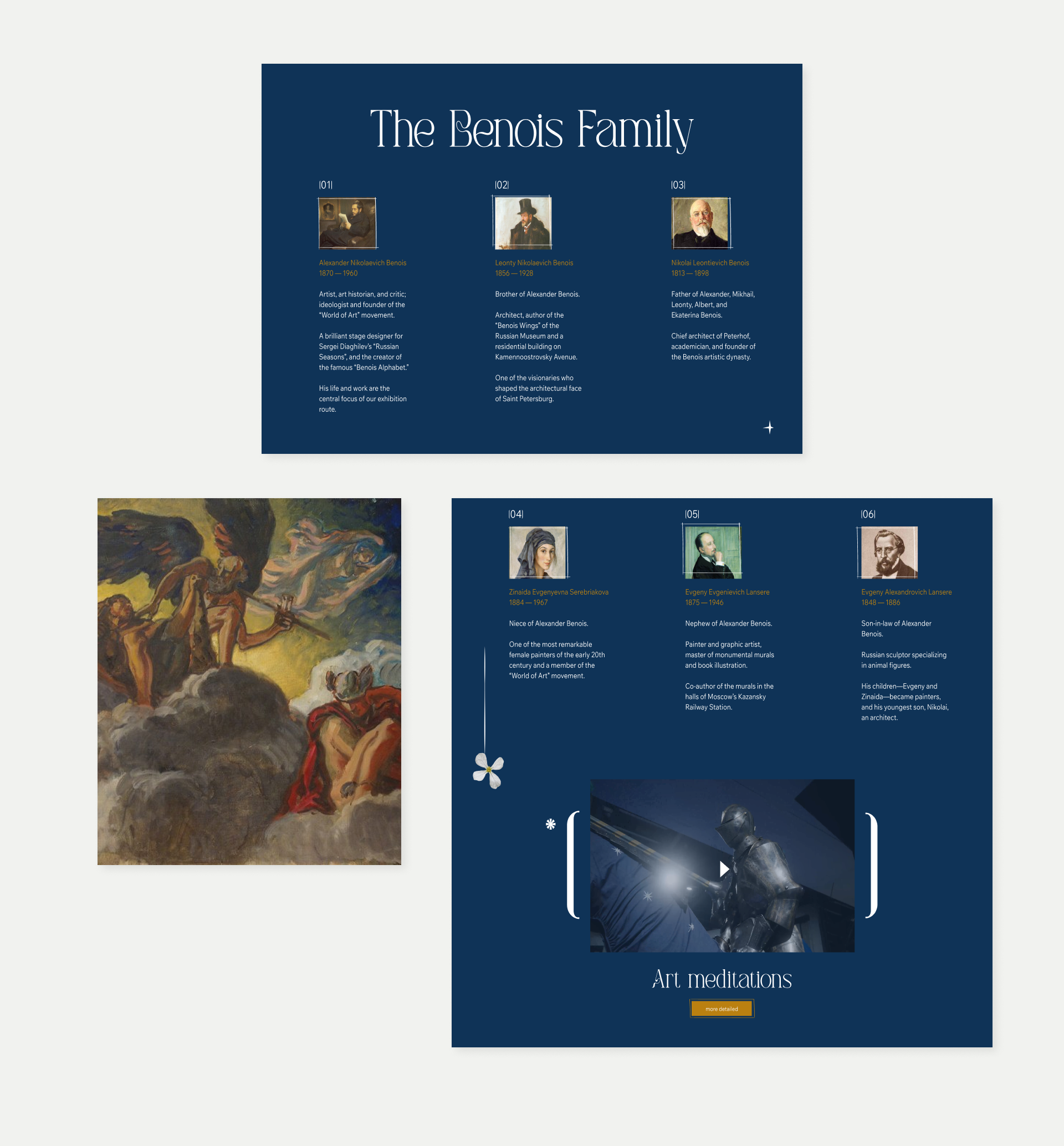 Benois Legacy - Exhibition Website UI — Изображение №12 — Интерфейсы на Dprofile