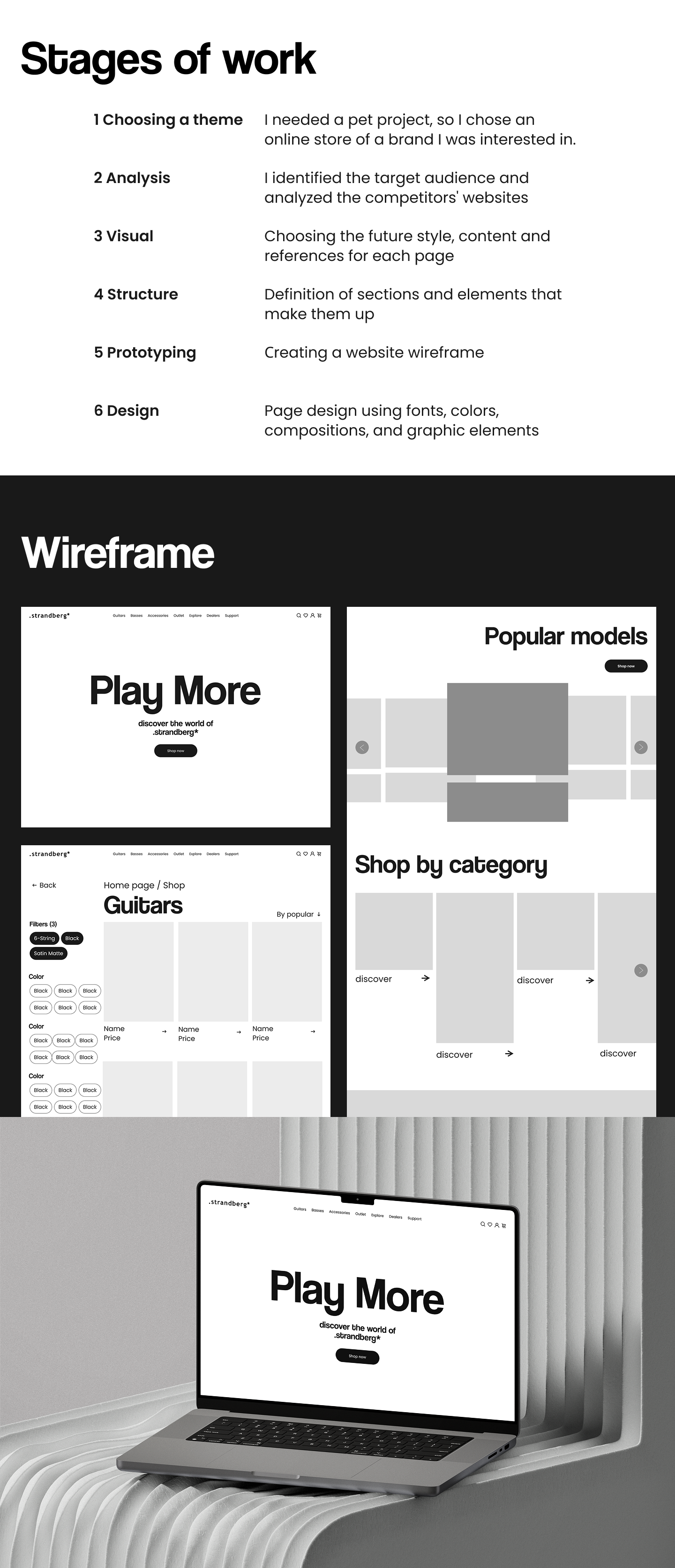UiUx for Guitar E-Commerce — Изображение №3 — Интерфейсы на Dprofile
