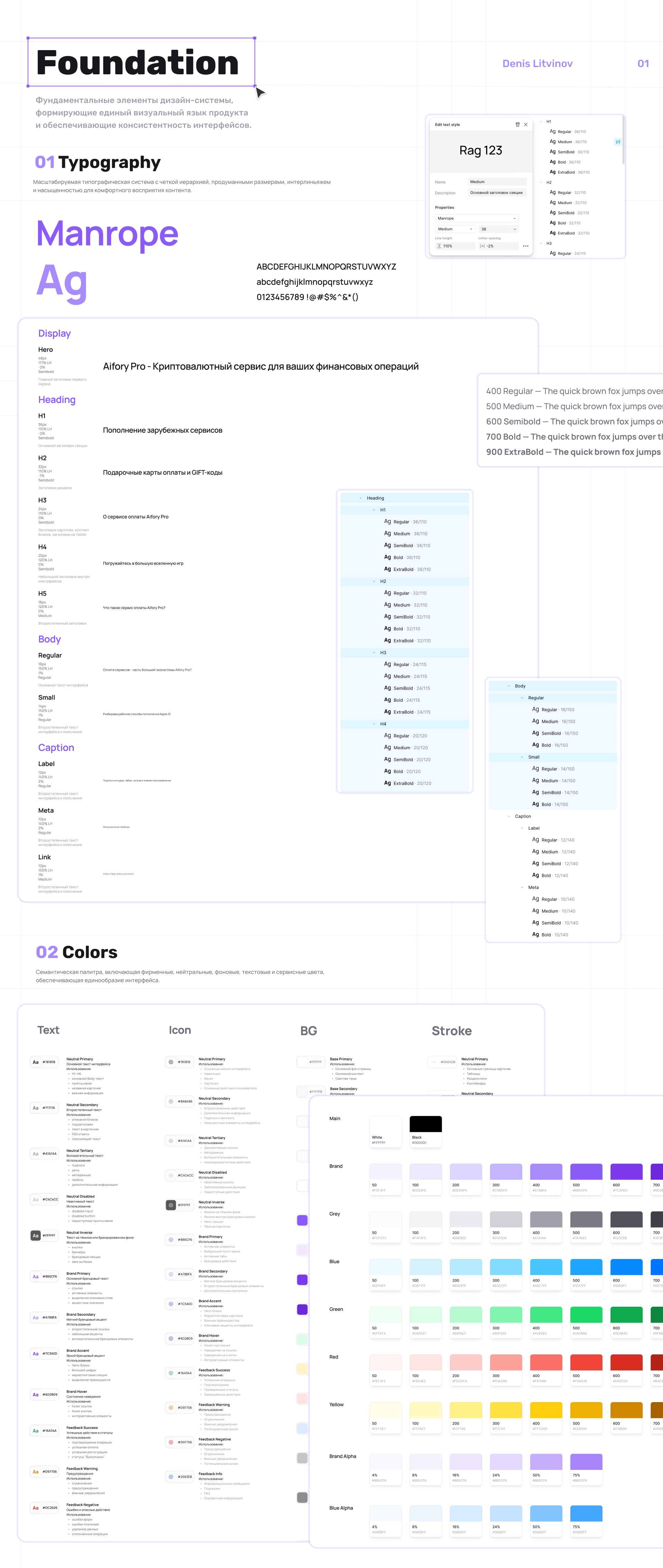 Design System для Финтех-платформы — Изображение №4 — Интерфейсы на Dprofile