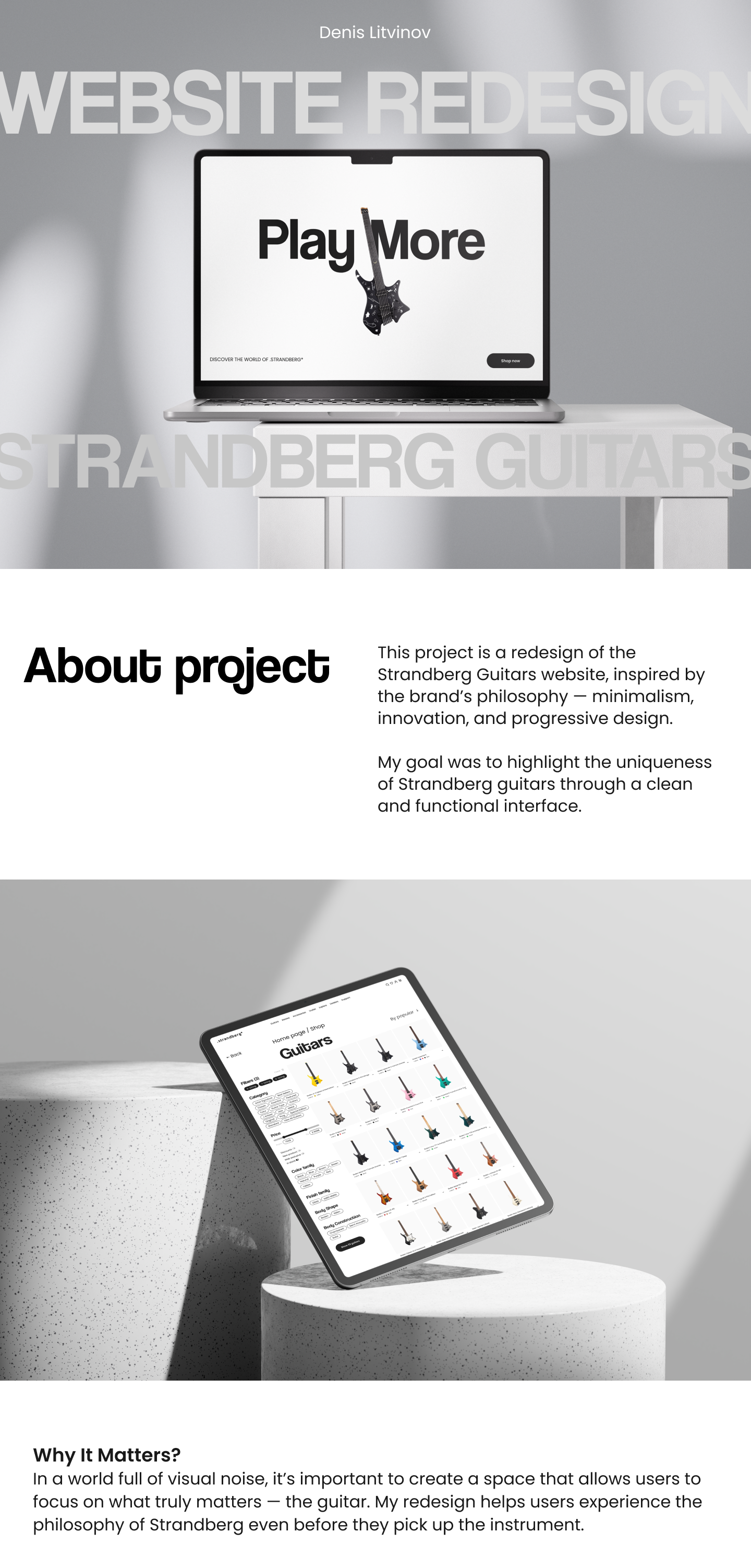 UiUx for Guitar E-Commerce — Изображение №1 — Интерфейсы на Dprofile