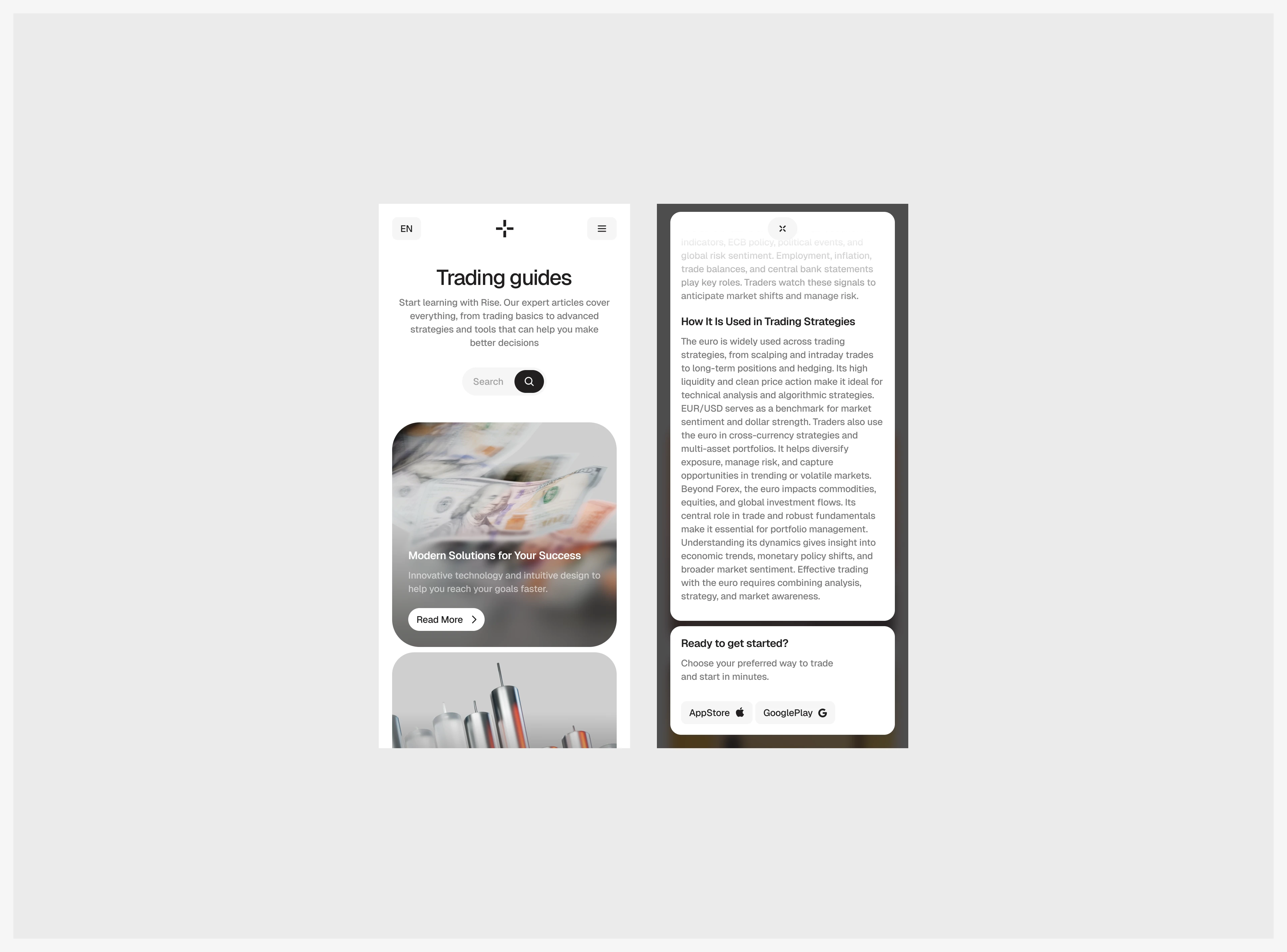 Rise — Branding & Web Design — Изображение №9 — Интерфейсы, Брендинг на Dprofile