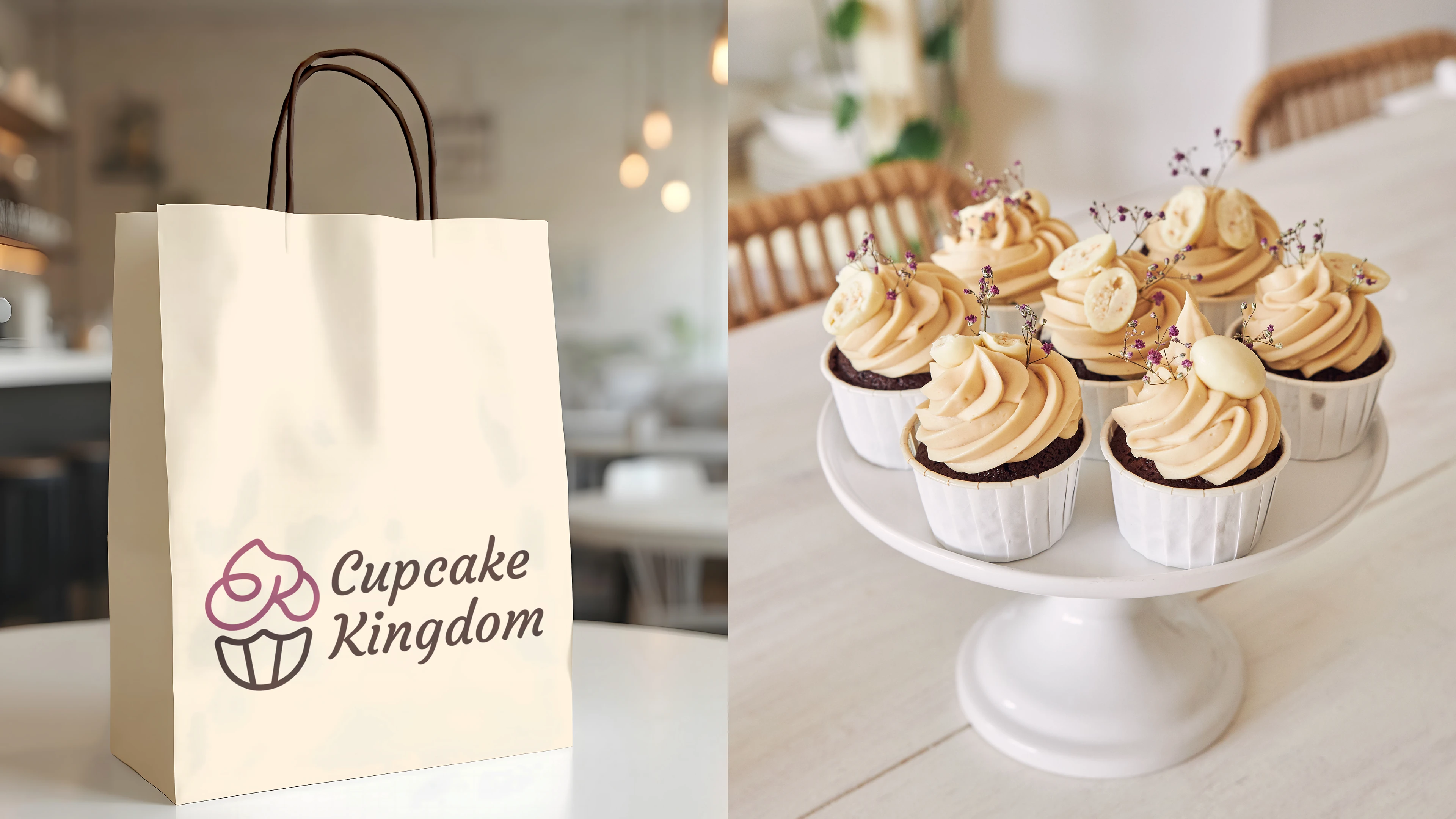 Cupcake Kingdom — логотип и фирменный стиль кондитерской — Изображение №2 — Брендинг на Dprofile