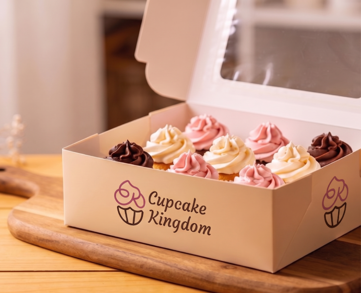 Cupcake Kingdom — логотип и фирменный стиль кондитерской — Брендинг на Dprofile