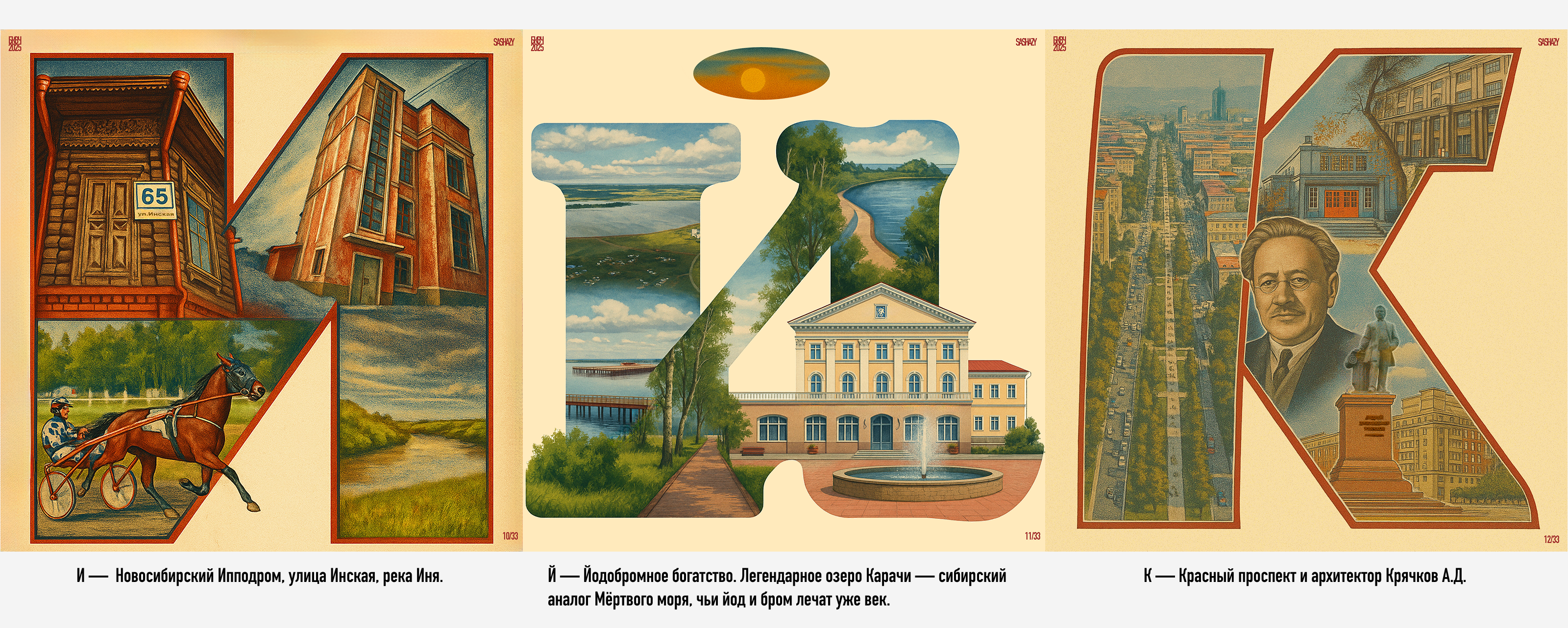 Новосибирский Алфавит. БКВЧ 2025. — Изображение №5 — Брендинг, Графика на Dprofile