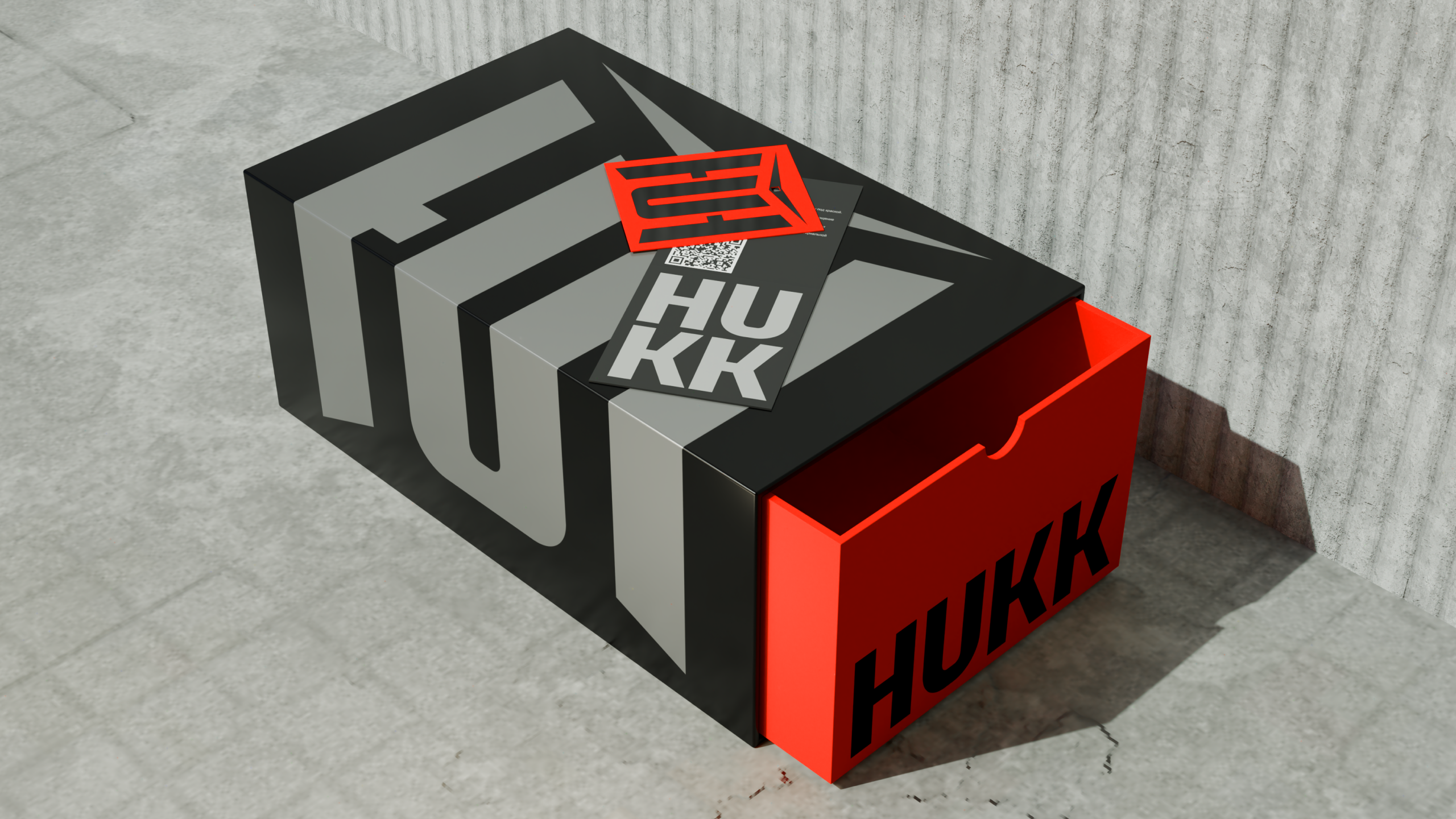 HUKK — фирменный стиль — Изображение №2 — Брендинг, Графика на Dprofile