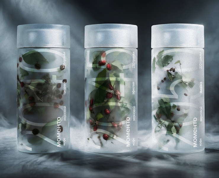 МОМЕНТО — БРЕНД КОФЕ ИСЧЕЗАЮЩИХ СОРТОВ — Брендинг, Промдизайн на Dprofile