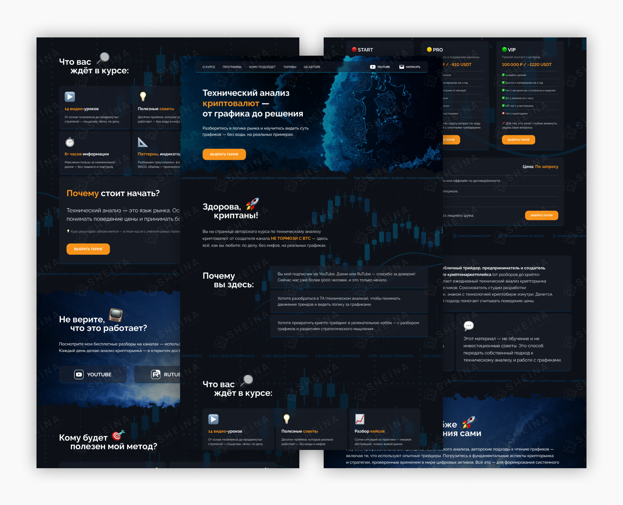 Сайт на Тильде для Не Тормози с BTC — Интерфейсы на Dprofile