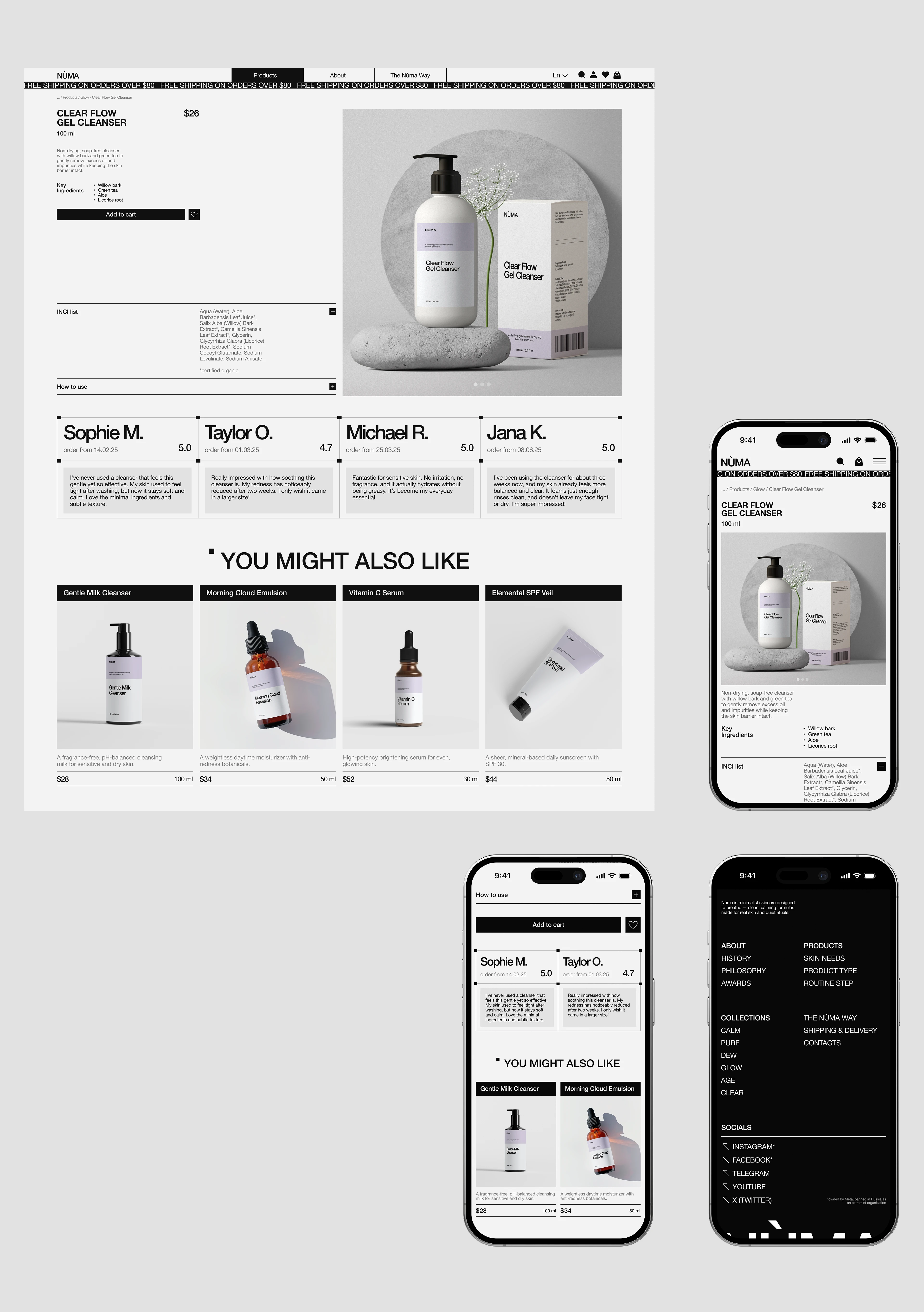 NÙMA | E-COM — Изображение №10 — Интерфейсы, Брендинг на Dprofile
