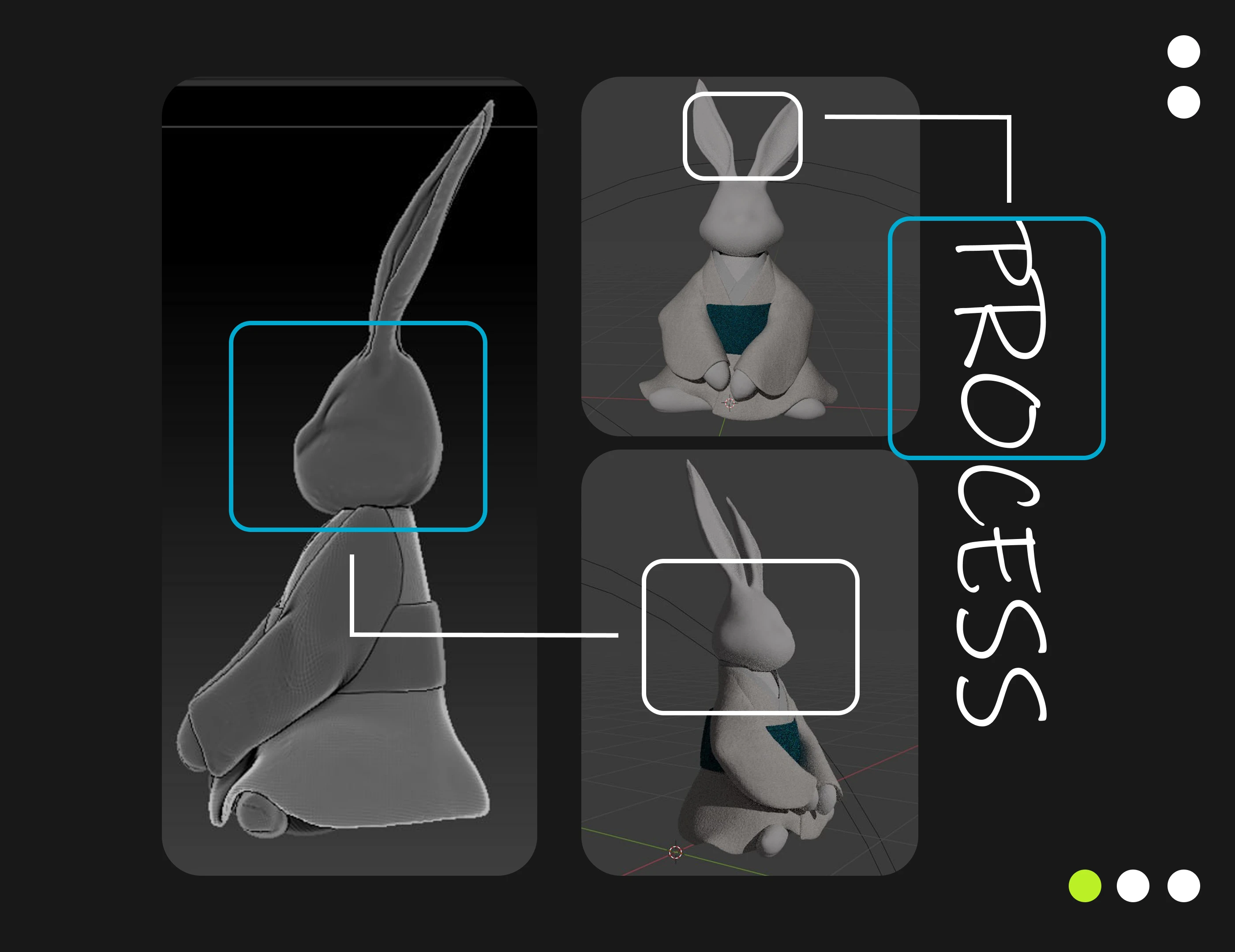 Разработка 3D-маскота для бренда NOBU — Изображение №3 — Иллюстрация, 3D на Dprofile