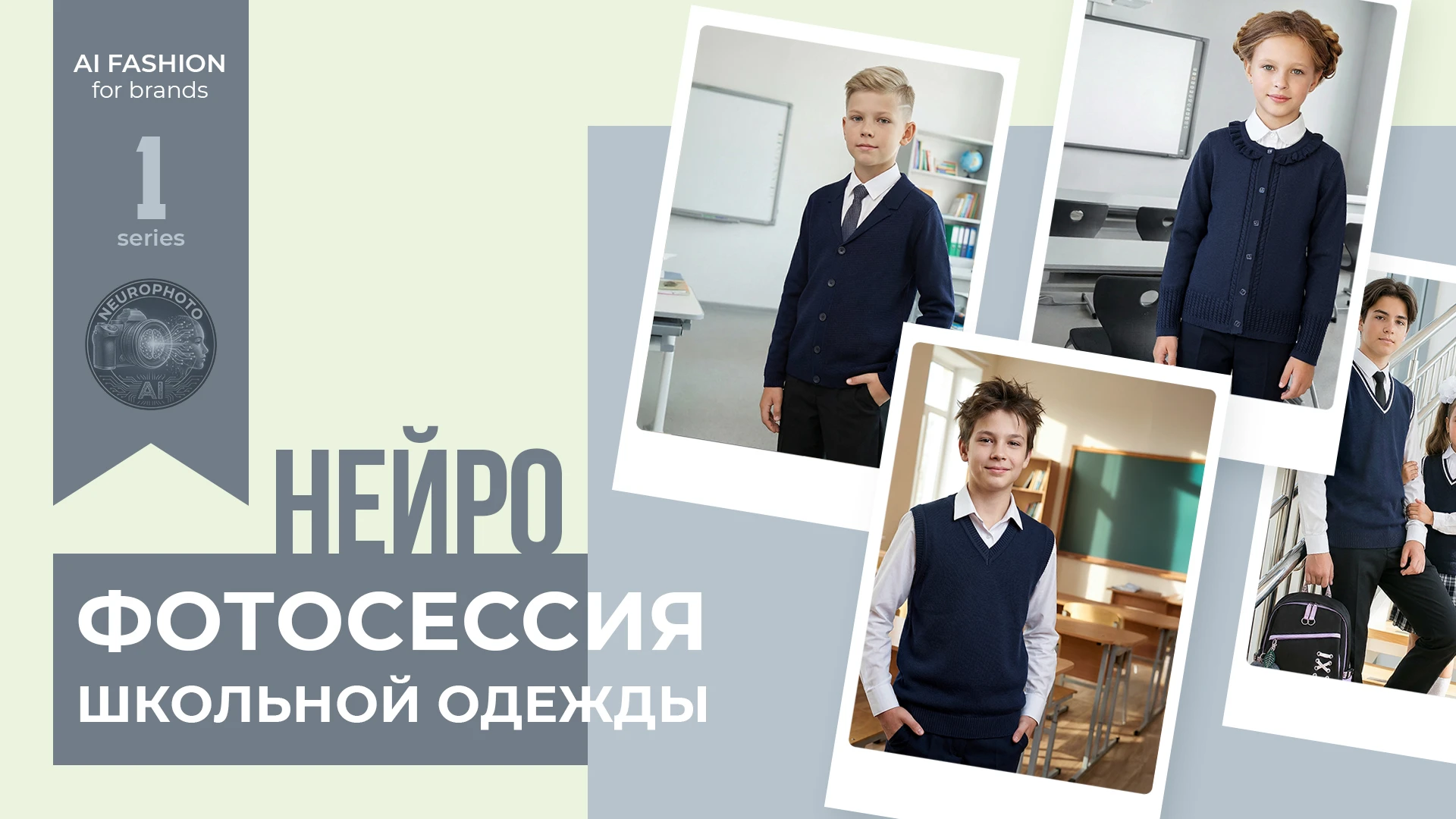 Нейрофотоссесия школьной одежды | AI-контент для бренда — Изображение №1 — Маркетинг, Нейро на Dprofile