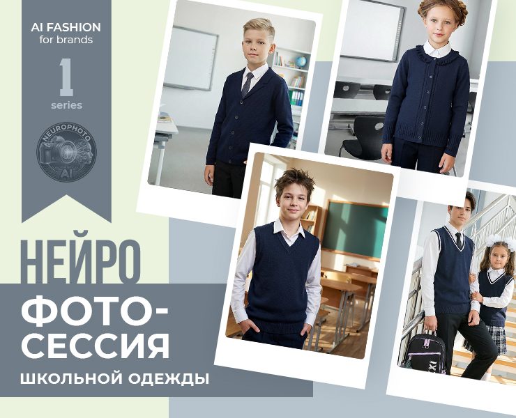 Нейрофотоссесия школьной одежды | AI-контент для бренда — Маркетинг, Нейро на Dprofile