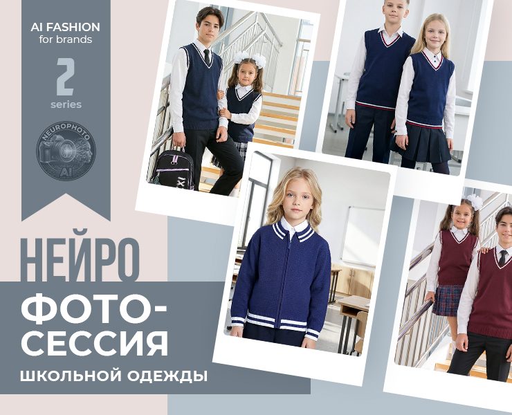 AI-фотосессия школьной одежды - 2 | Контент для бренда — Маркетинг, Нейро на Dprofile