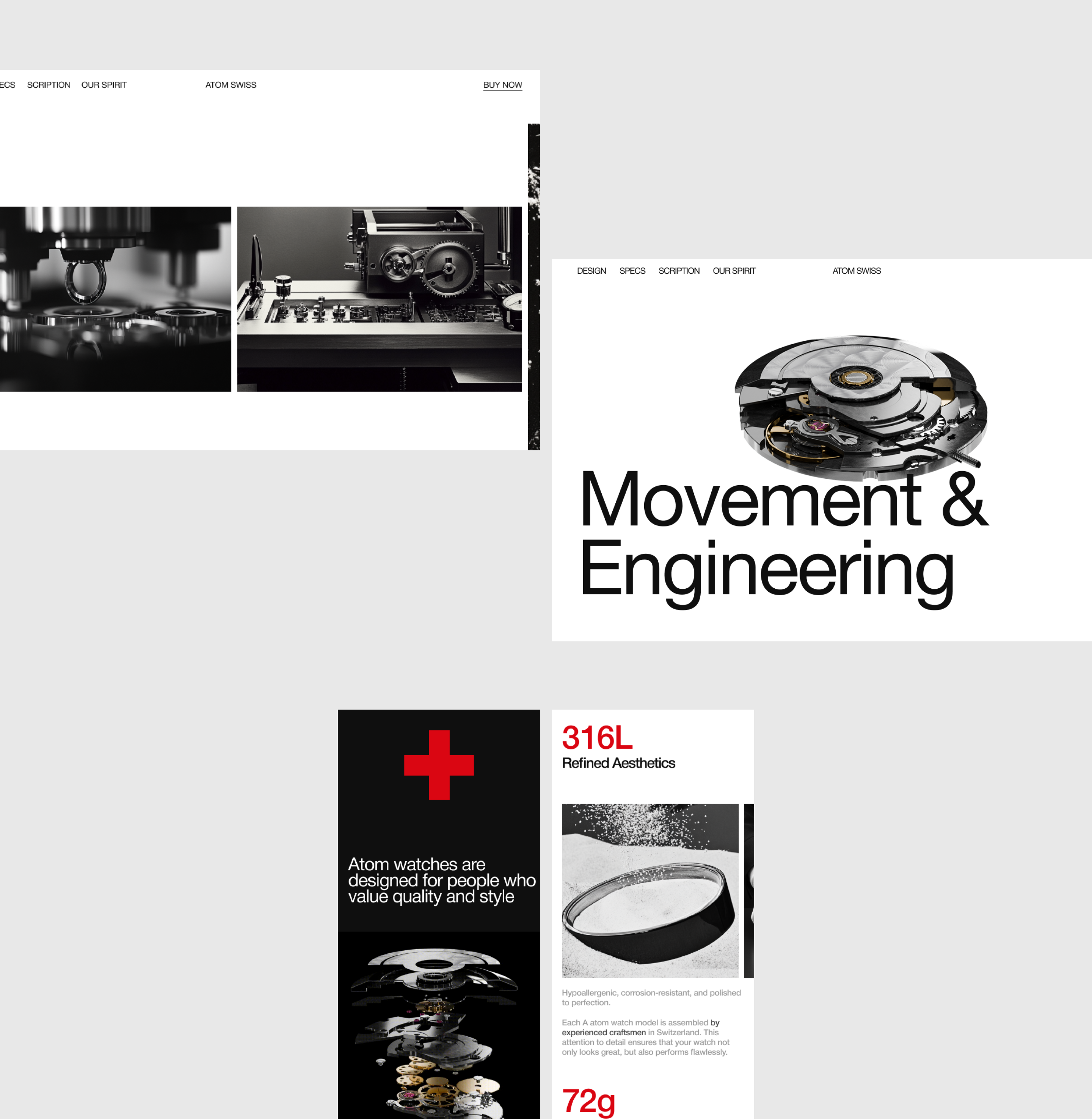 ATOM WATCH — Изображение №9 — Интерфейсы, Анимация на Dprofile