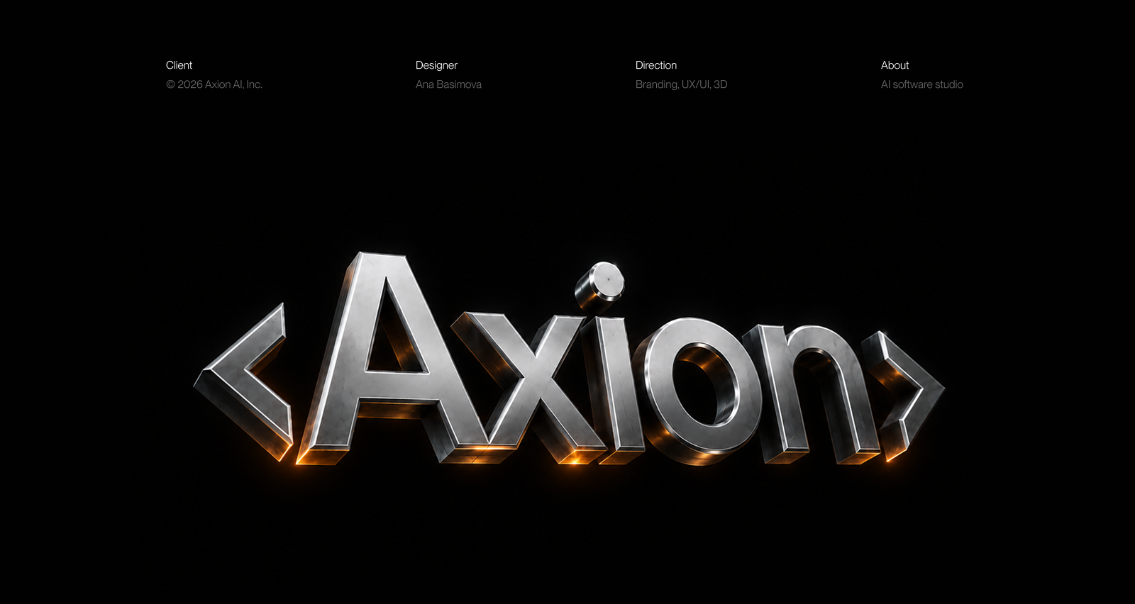 Axion – AI Development studio — Изображение №1 — Интерфейсы, Брендинг на Dprofile
