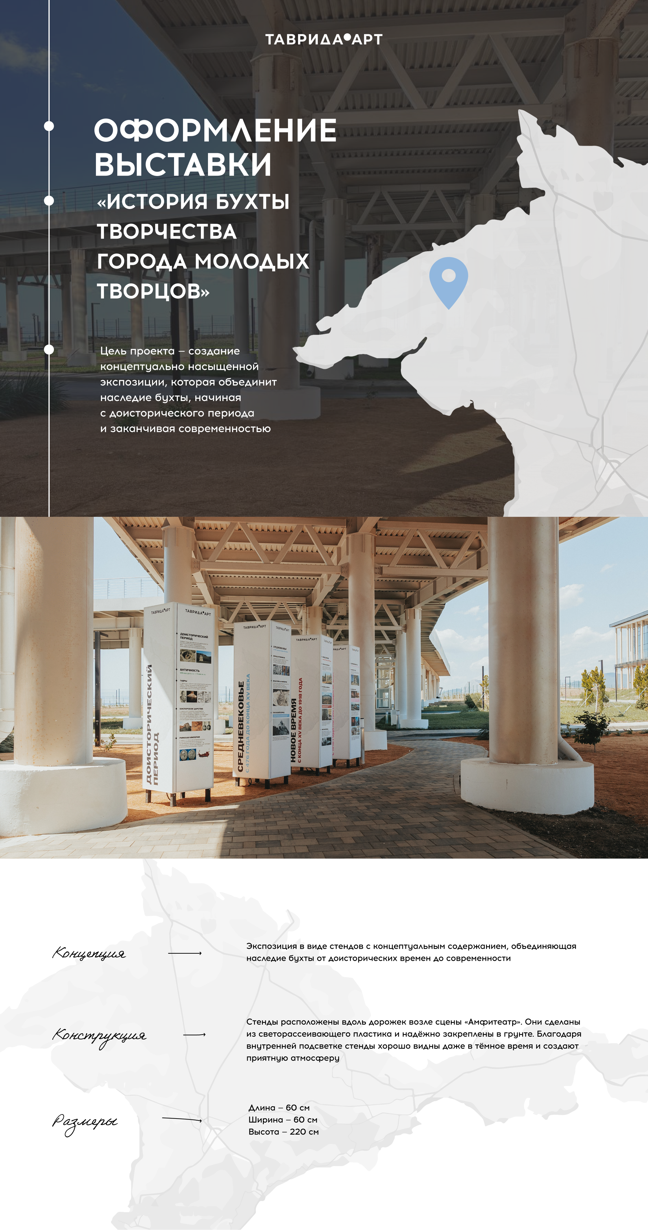 Выставка «История бухты творчества Города молодых творцов» — Изображение №1 — Графика, Промдизайн на Dprofile