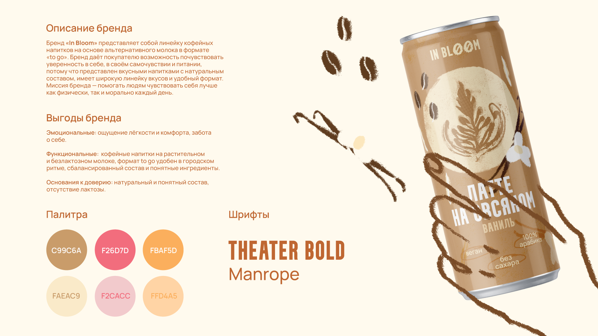 Кофейные напитки «IN BLOOM» — Изображение №2 — Интерфейсы на Dprofile
