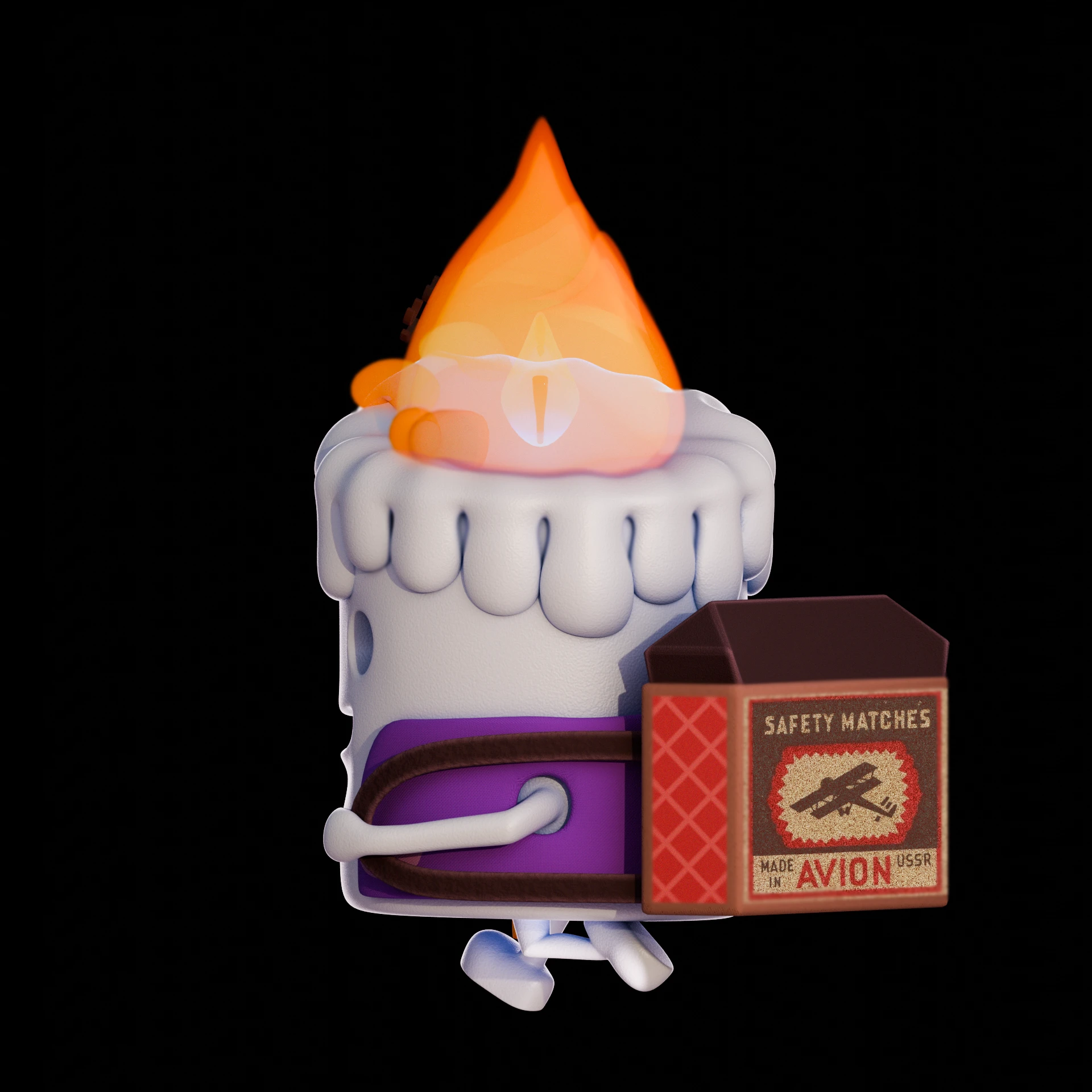 Свечка с питомцем — Изображение №2 — Иллюстрация, 3D на Dprofile