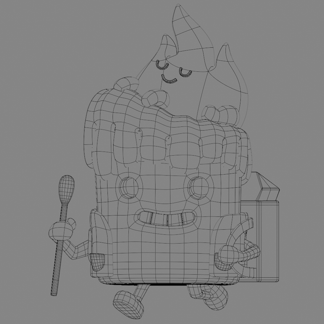 Свечка с питомцем — Изображение №4 — Иллюстрация, 3D на Dprofile