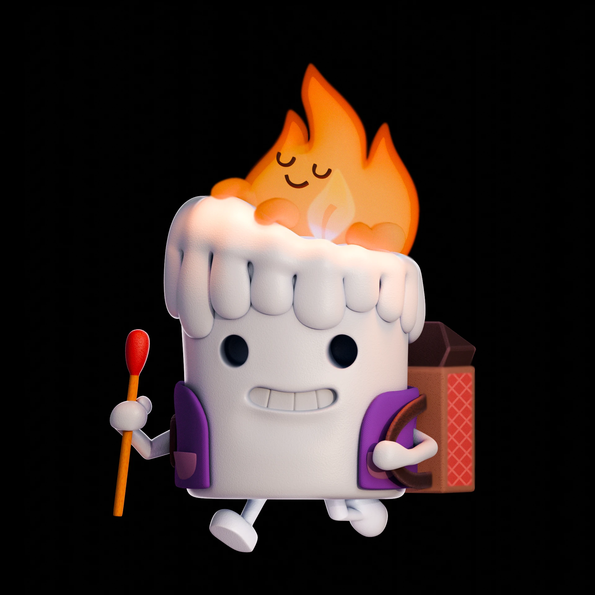 Свечка с питомцем — Изображение №1 — Иллюстрация, 3D на Dprofile