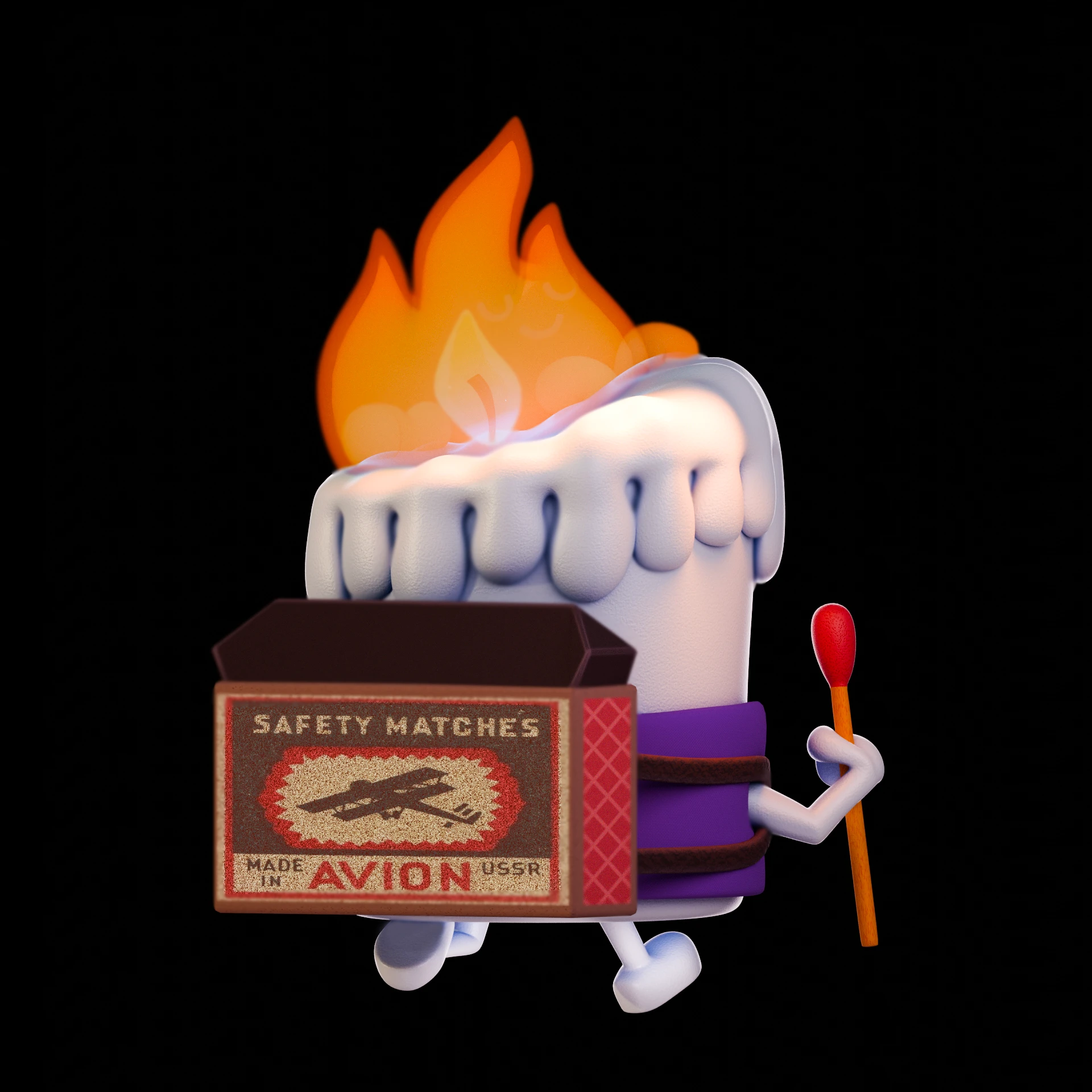 Свечка с питомцем — Изображение №3 — Иллюстрация, 3D на Dprofile